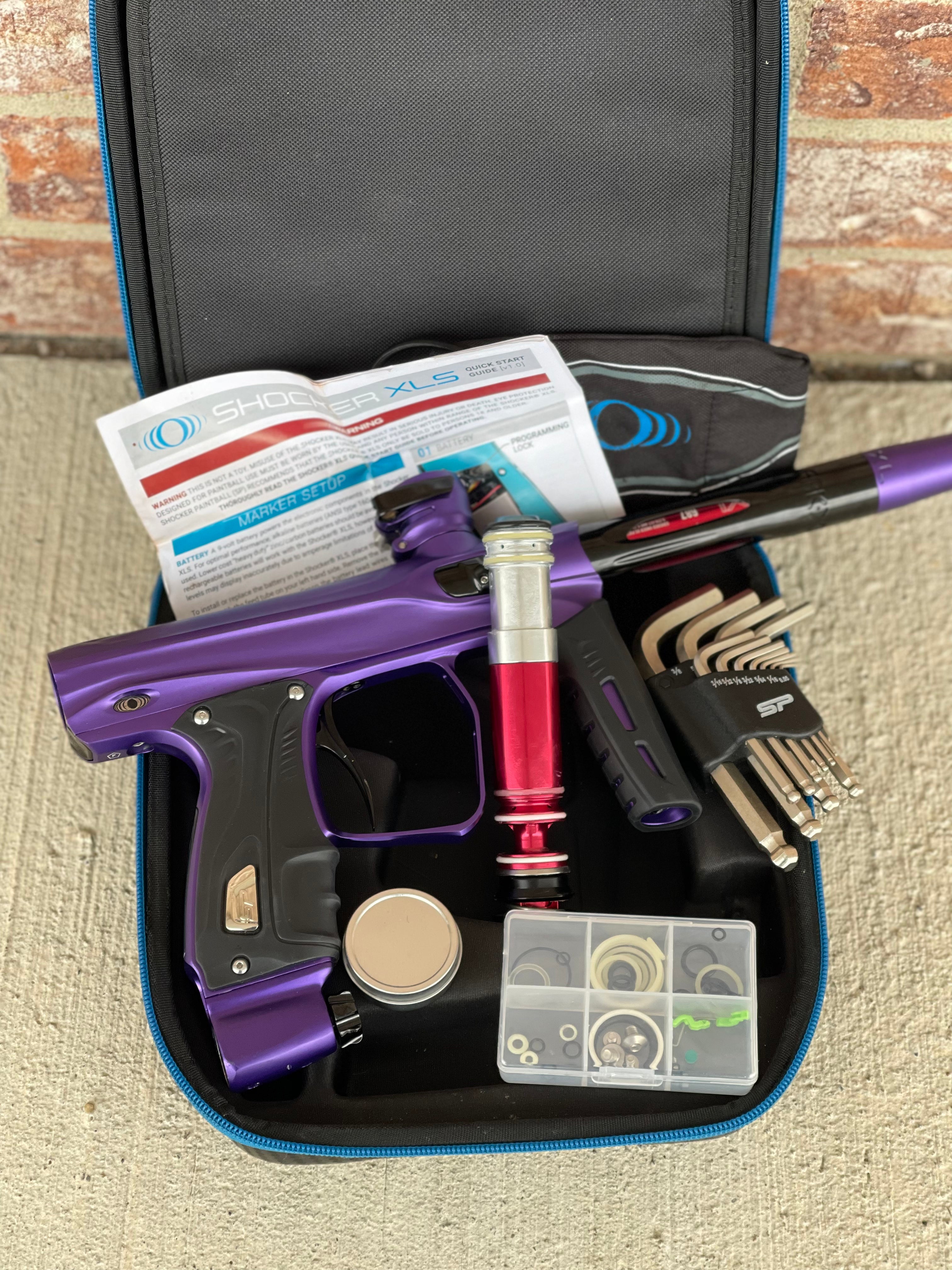 Used SP Shocker XLS Paintball Gun - Dust Purple