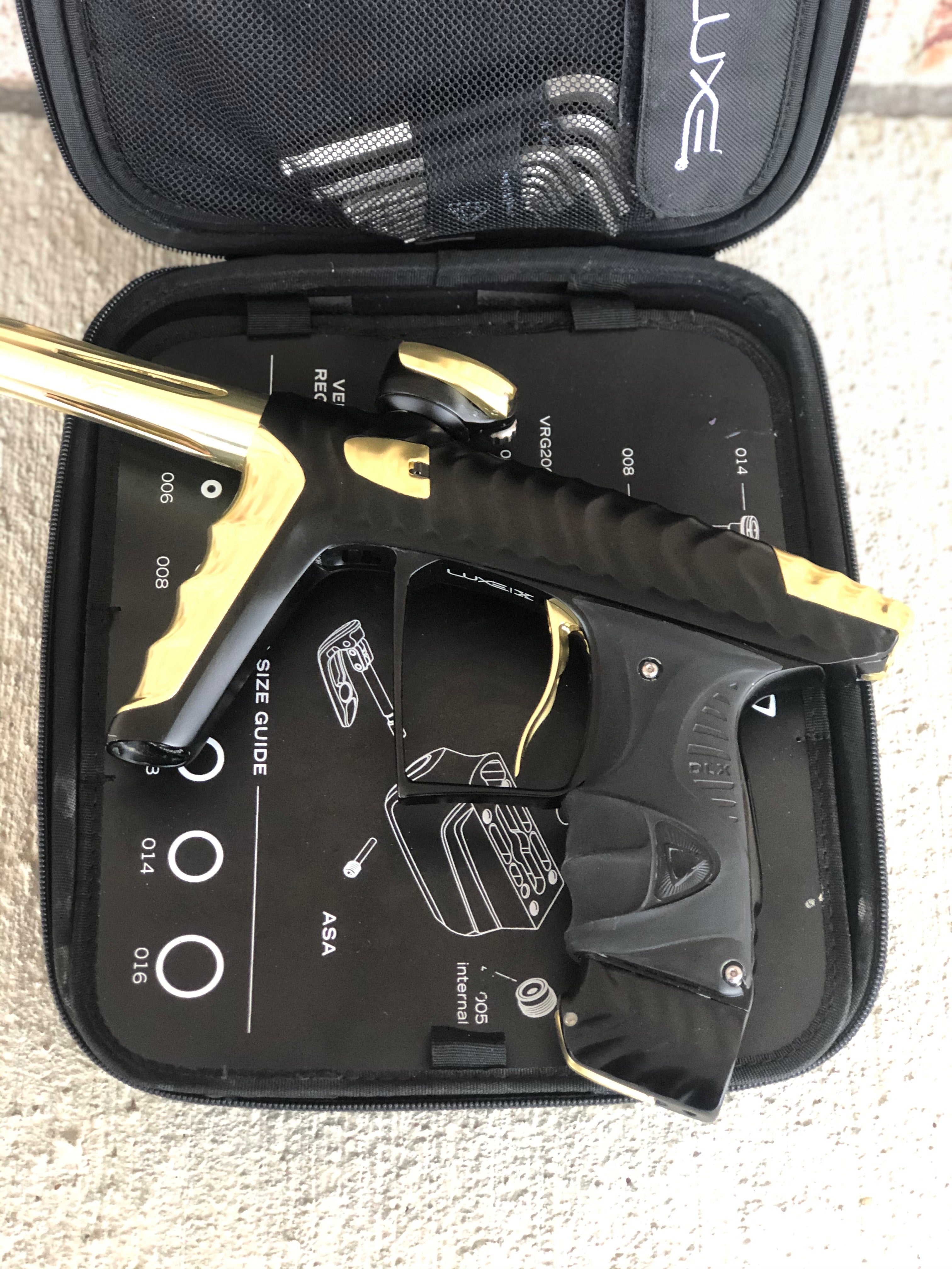 Used HK Army Luxe X Paintball Gun - Dust Black/Gold