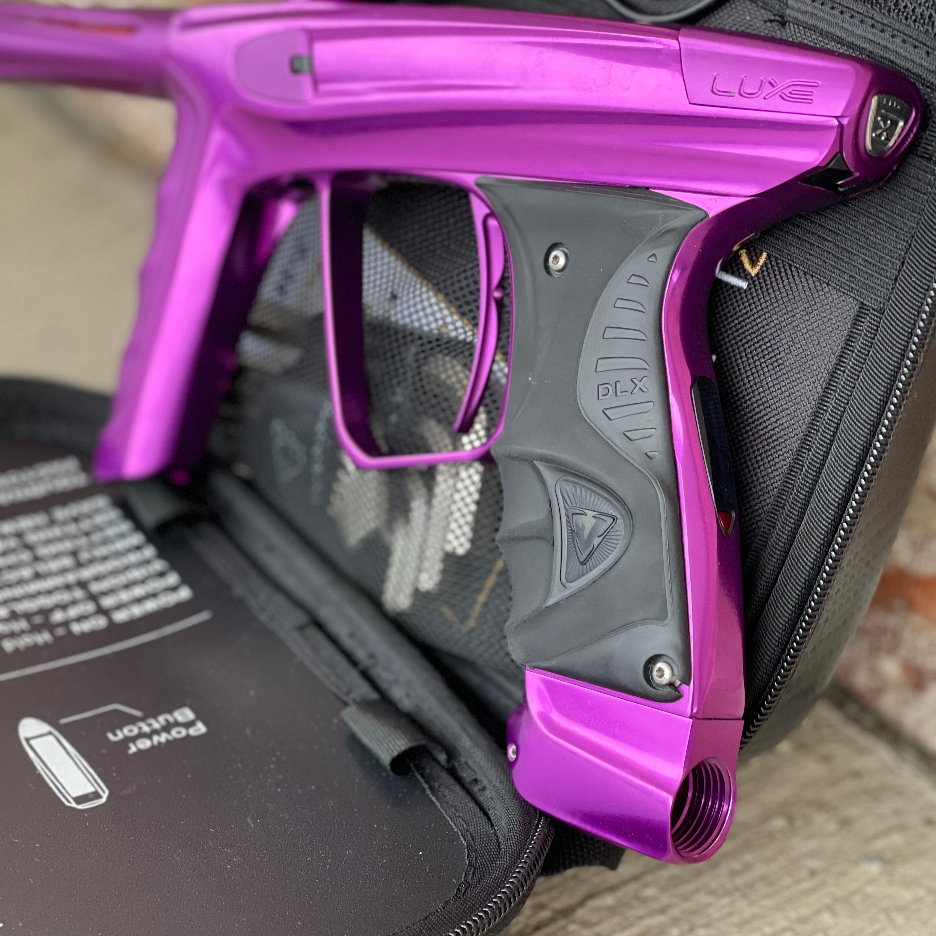 Used DLX Luxe X Paintball Gun - Gloss Purple / Dust Purple