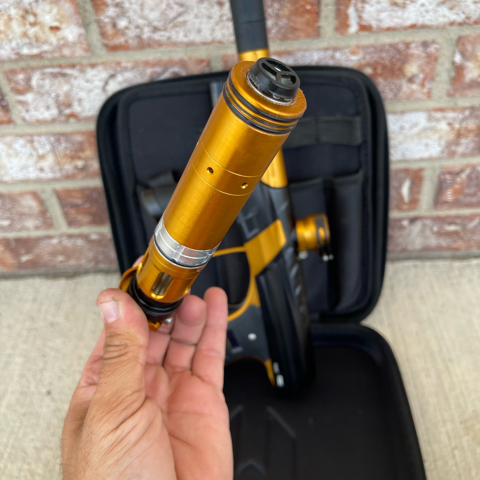 Used MacDev Prime XTS Paintball Gun - Dust Black/Gold