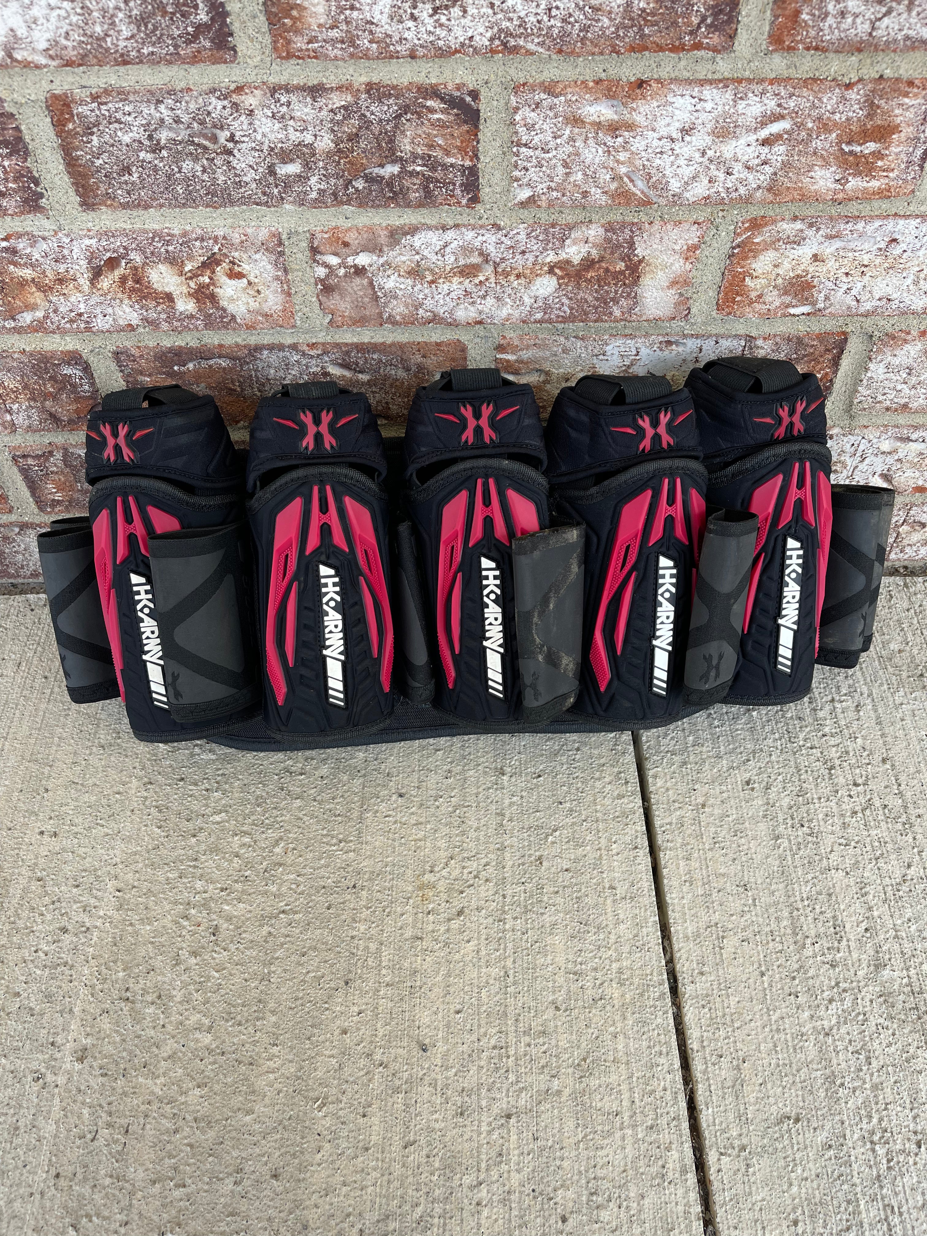 Used HK Army Zero G 5 + 8 Paintball Pod Pack- Black/Red