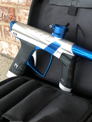 Used MacDev Prime XTS Paintball Gun - Silver/Blue