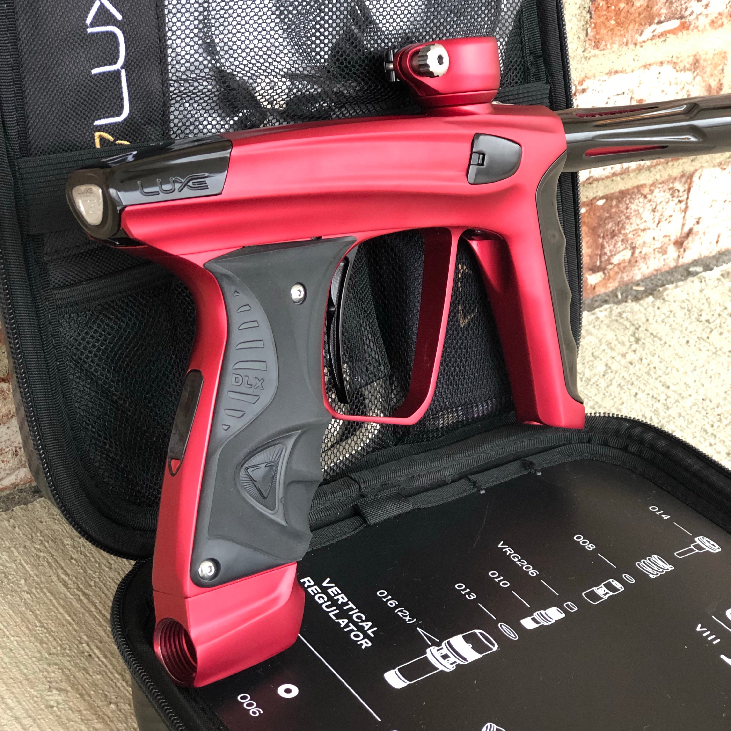 Used DLX Luxe X Paintball Gun - Dust Red