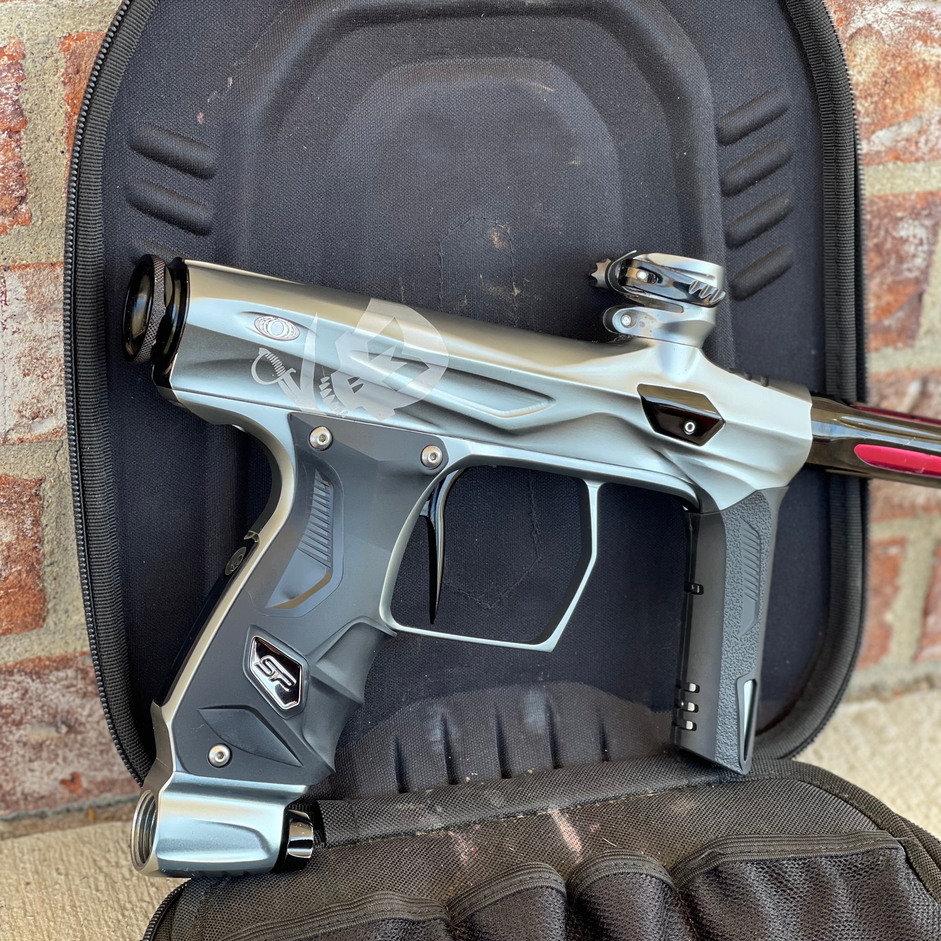 Used Shocker Amp Paintball Gun - LE Pewter Mutiny (Laser Engraved)