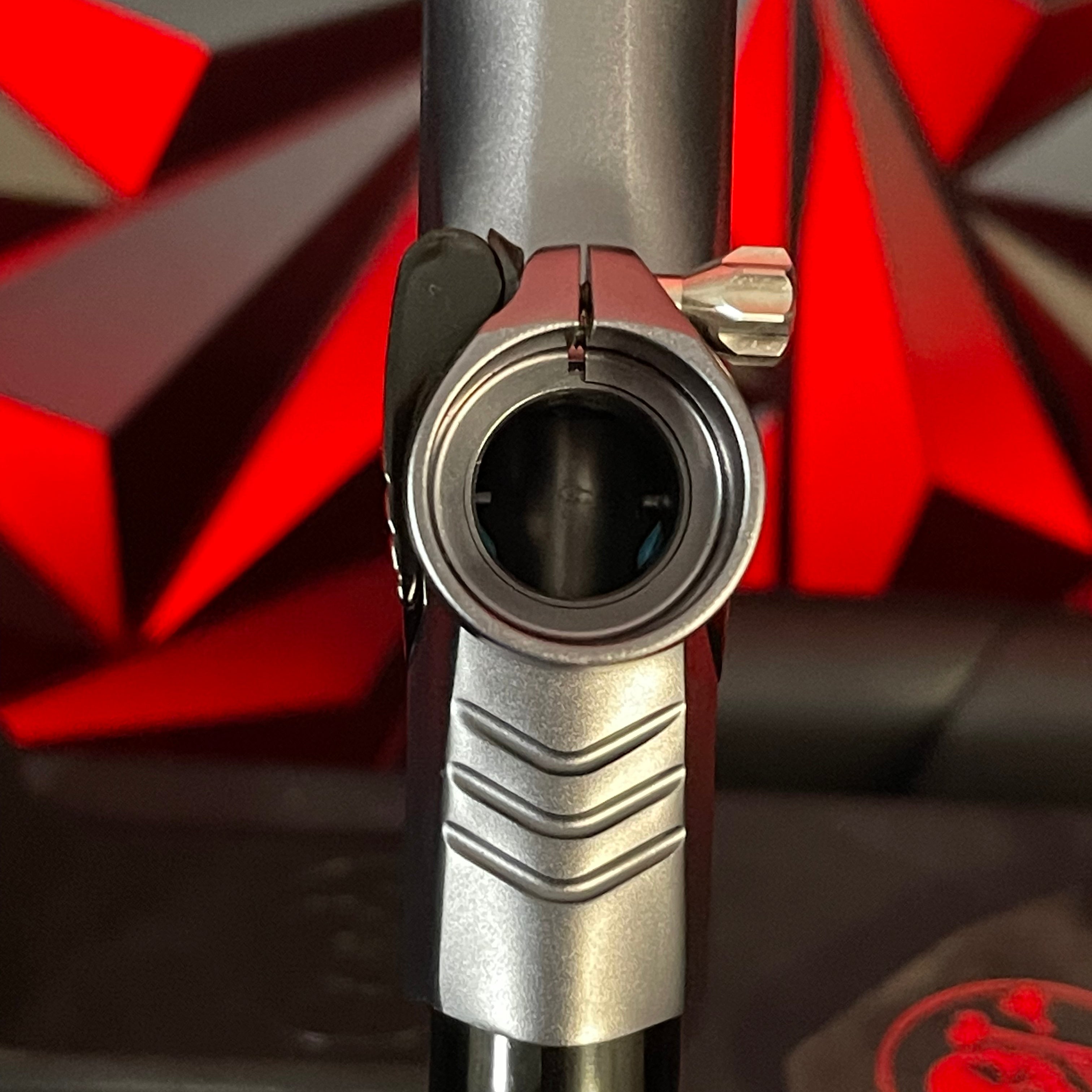 Used Shocker Amp Paintball Gun - Pewter w/ SSC Soft Tip Bolt + Infamous Deuce Trigger