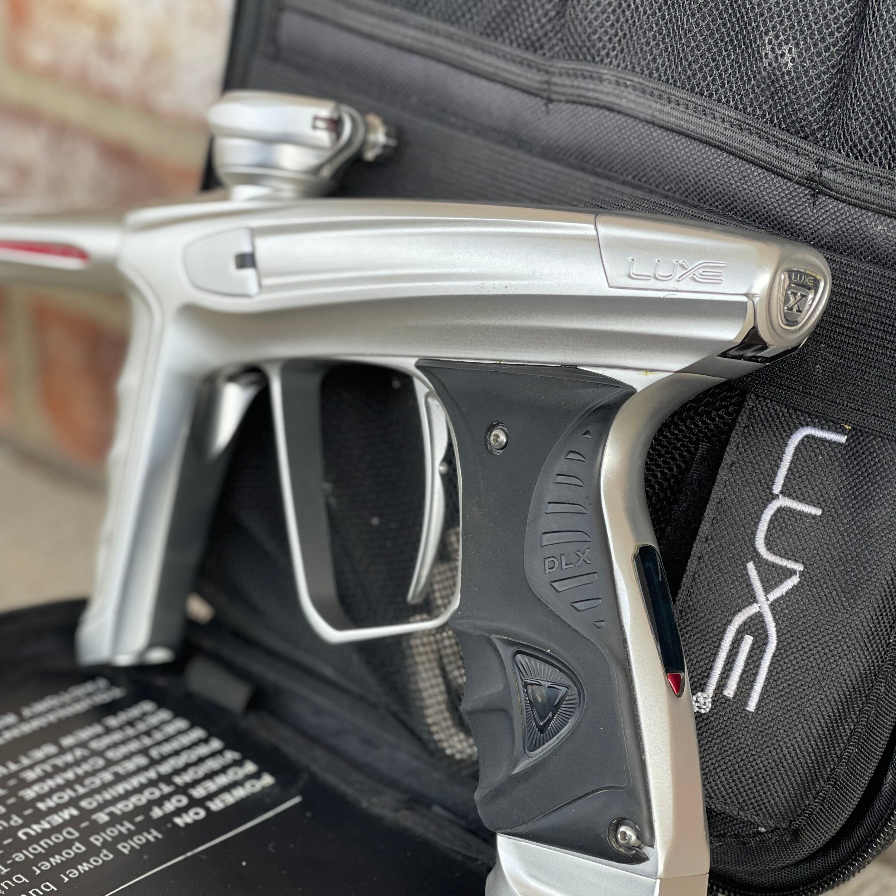 Used DLX Luxe X Paintball Gun - White (Silver)