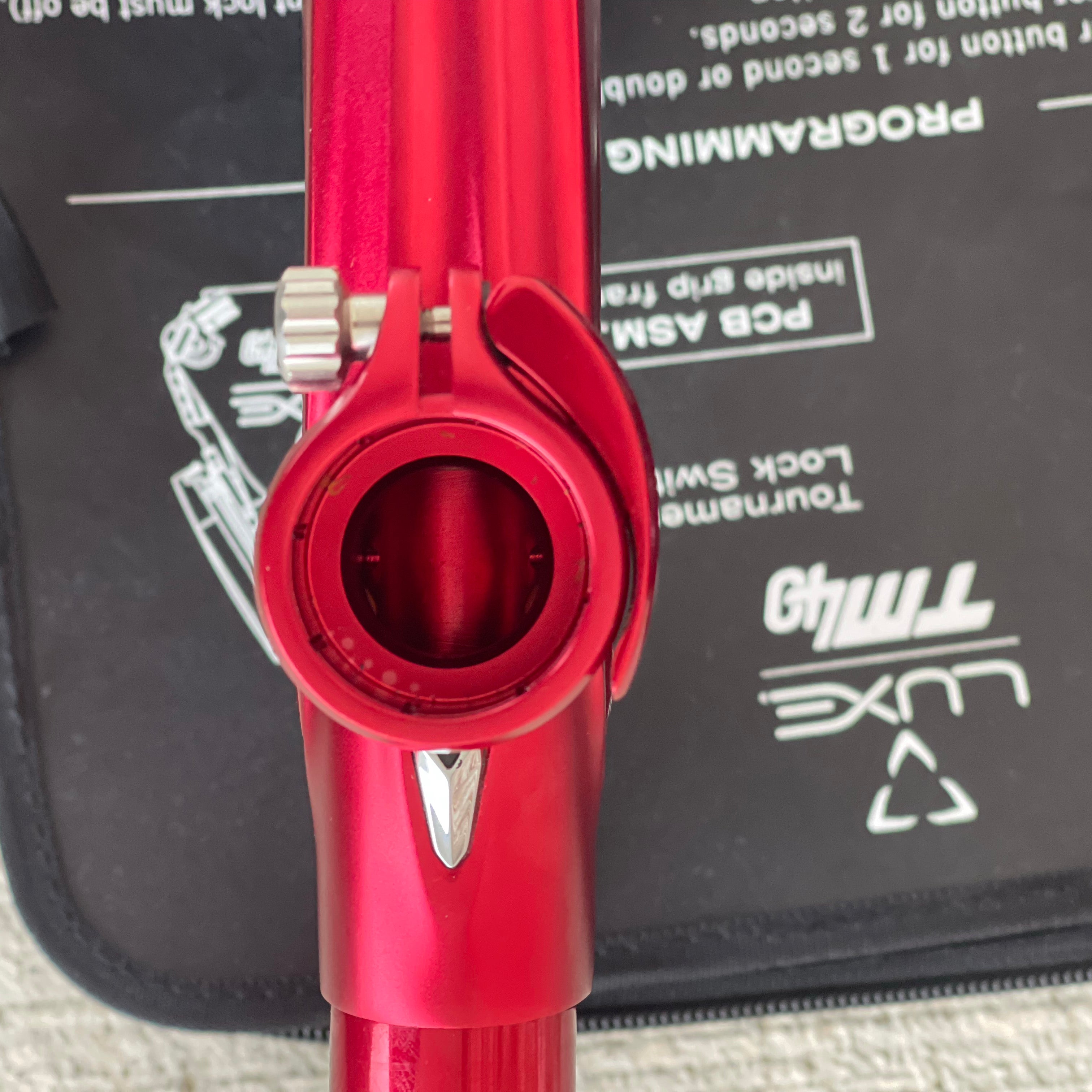 Used DLX Luxe TM40 Paintball Gun - Dust Red / Gloss Red