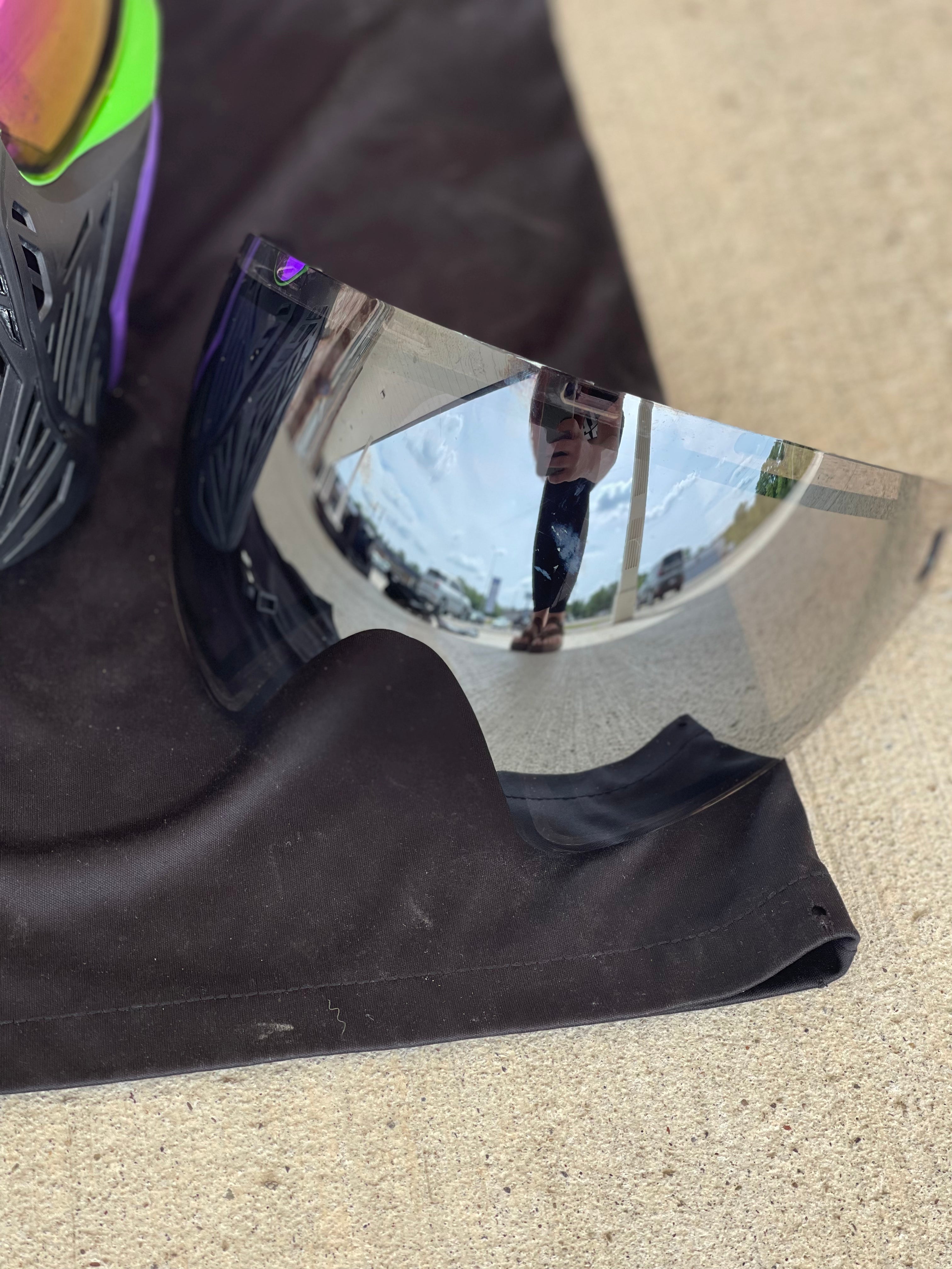 Used Bunker Kings CMD Paintball Mask - Sucker Tenticles w/ Soft Goggle Bag and Extra Lens