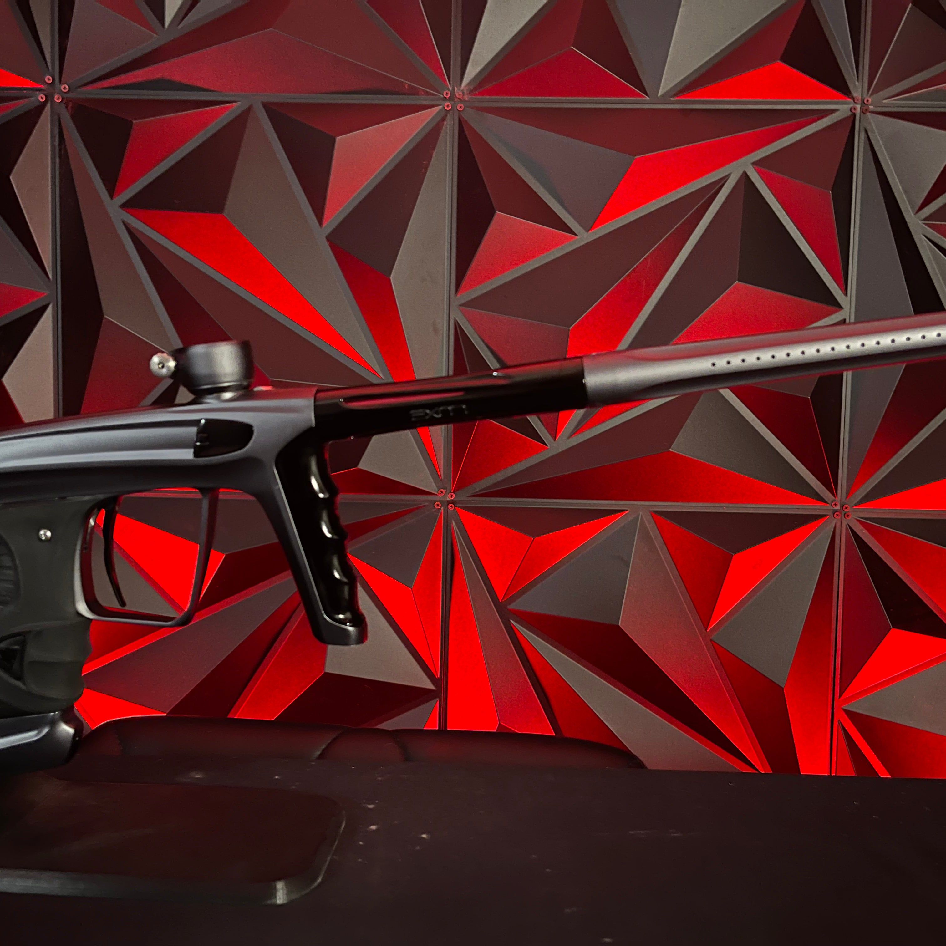 Used DLX Luxe X Paintball Gun - Dust Pewter/ Polished Black Accents
