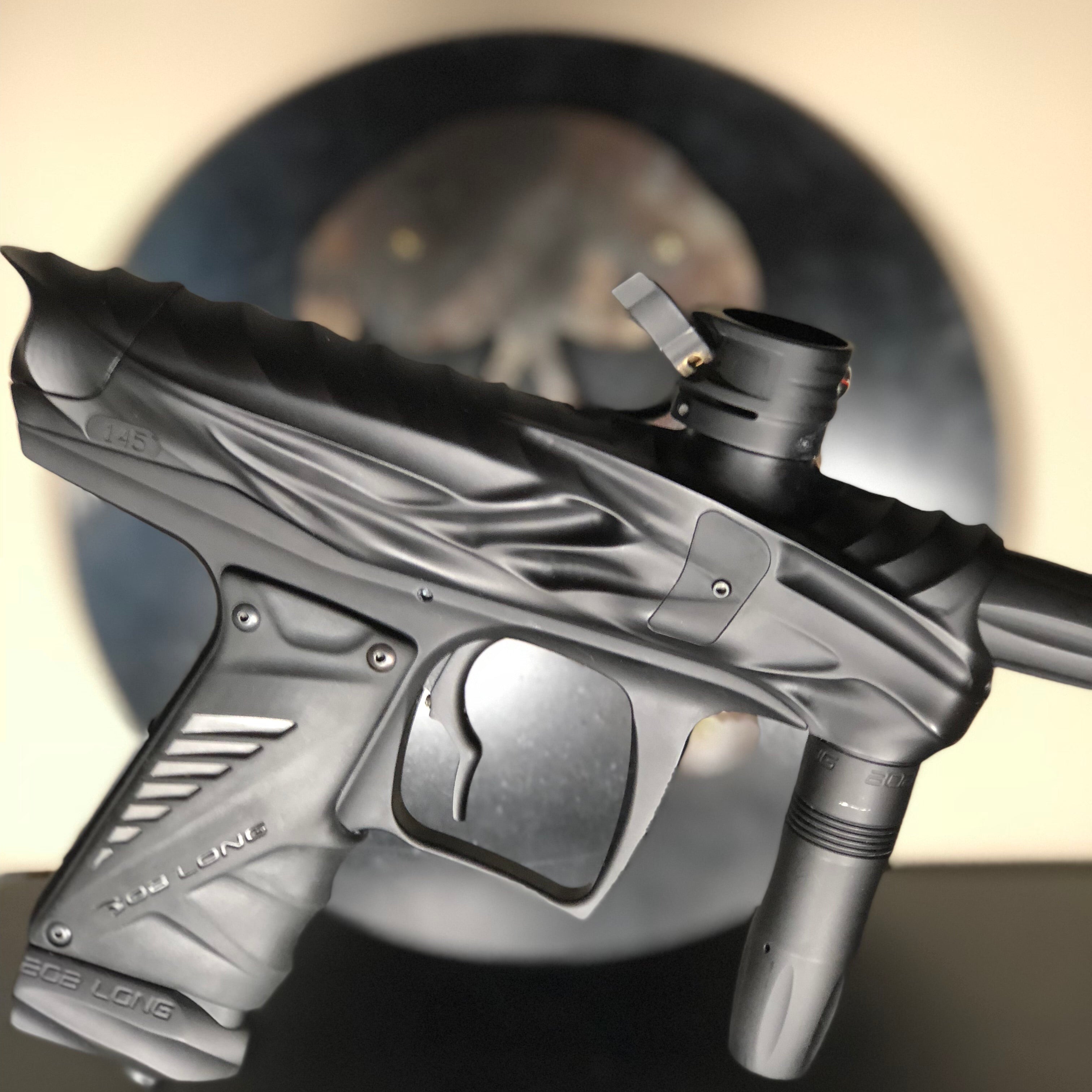 Used RARE Bob Long Reptile Paintball Marker - Dust Black