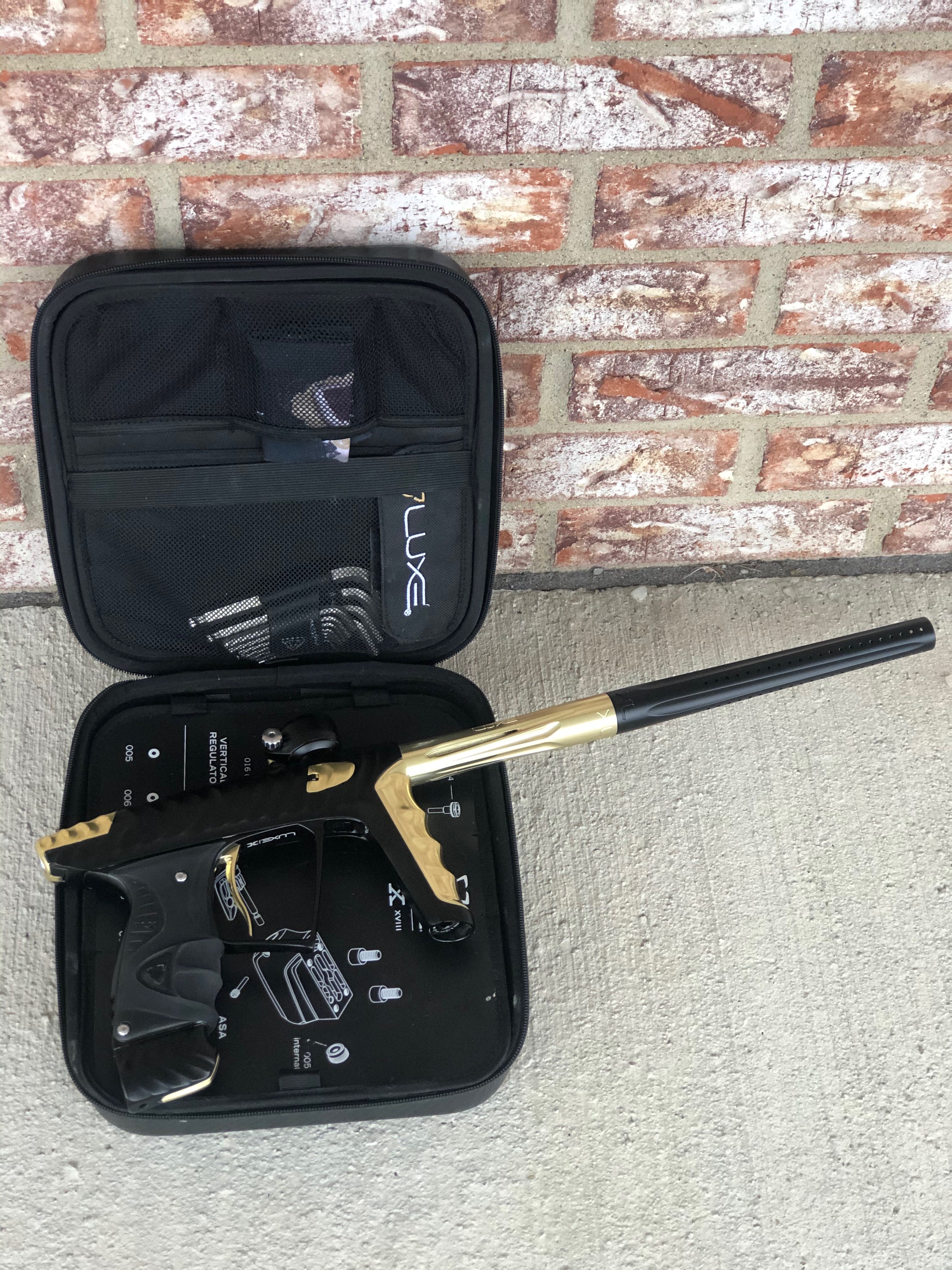 Used HK Army Luxe X Paintball Gun - Dust Black/Gold