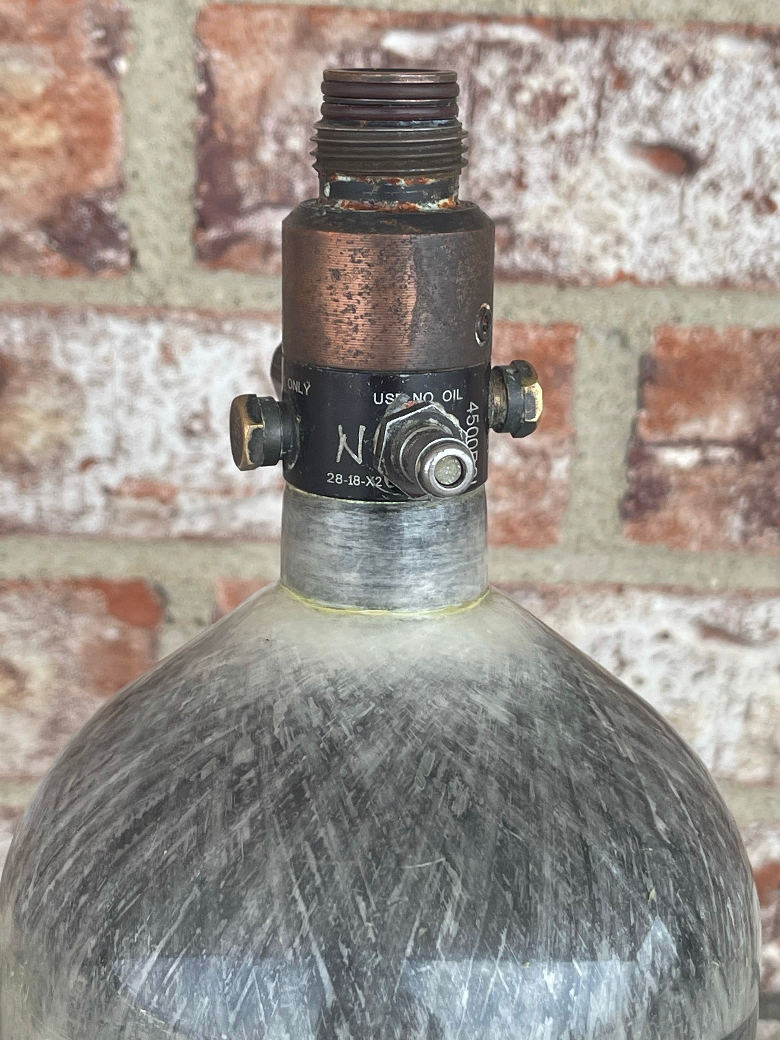 Used Ninja Lite 68/4500 Paintball Tank - Grey Ghost