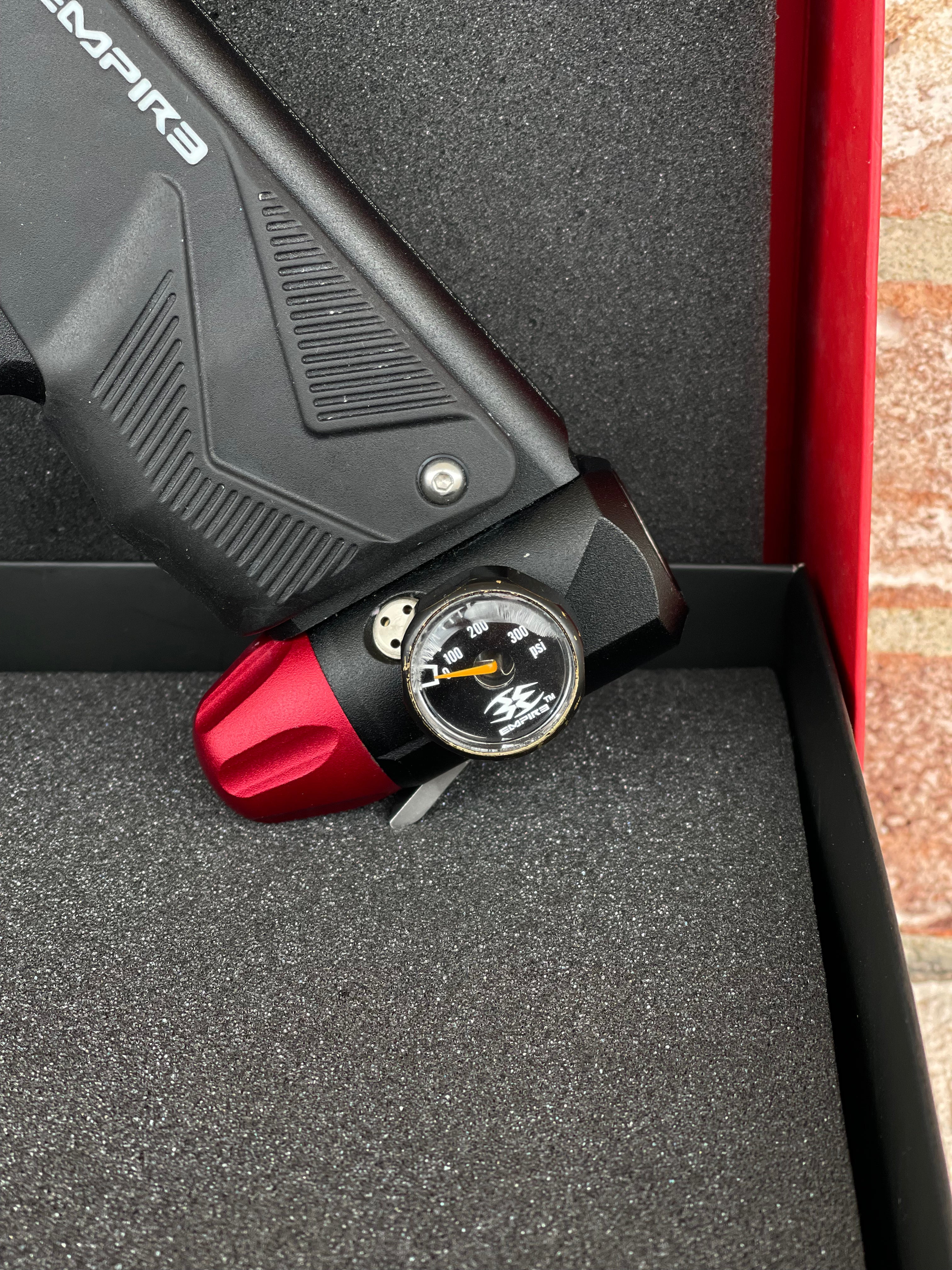 Used Empire Mini GS Paintball Gun- Black / Red