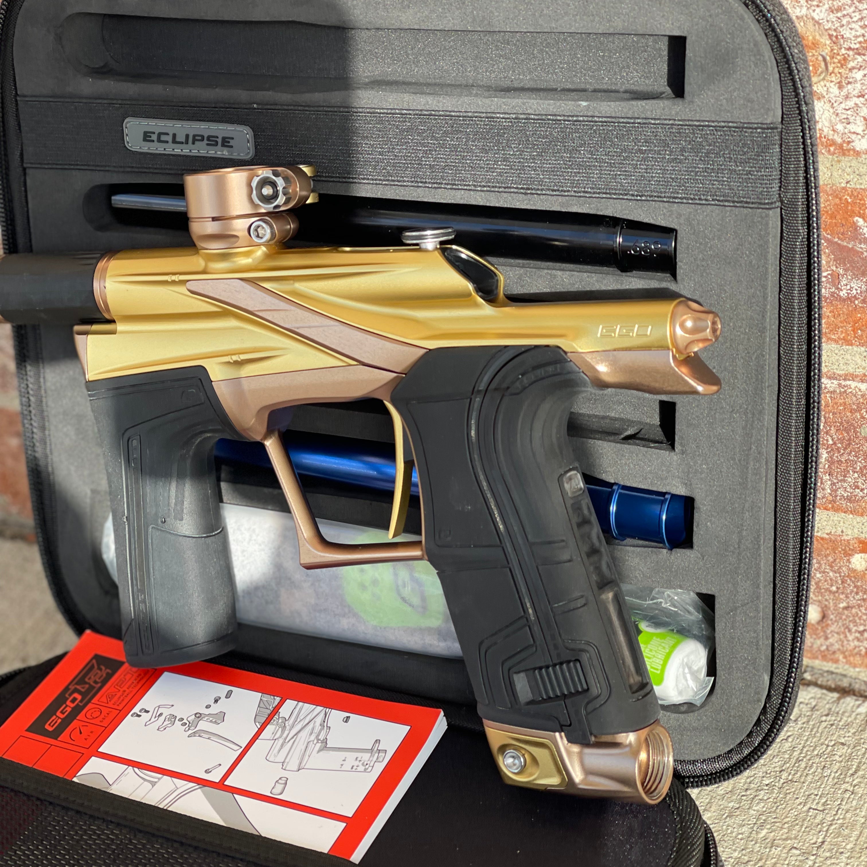 Used Planet Eclipse LV2 Paintball Gun - Crusade w/ 4 s63 Inserts