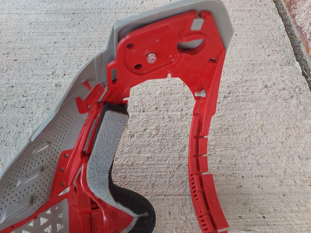 Used Empire EVS Paintball Mask FRAME ONLY - Grey / Red