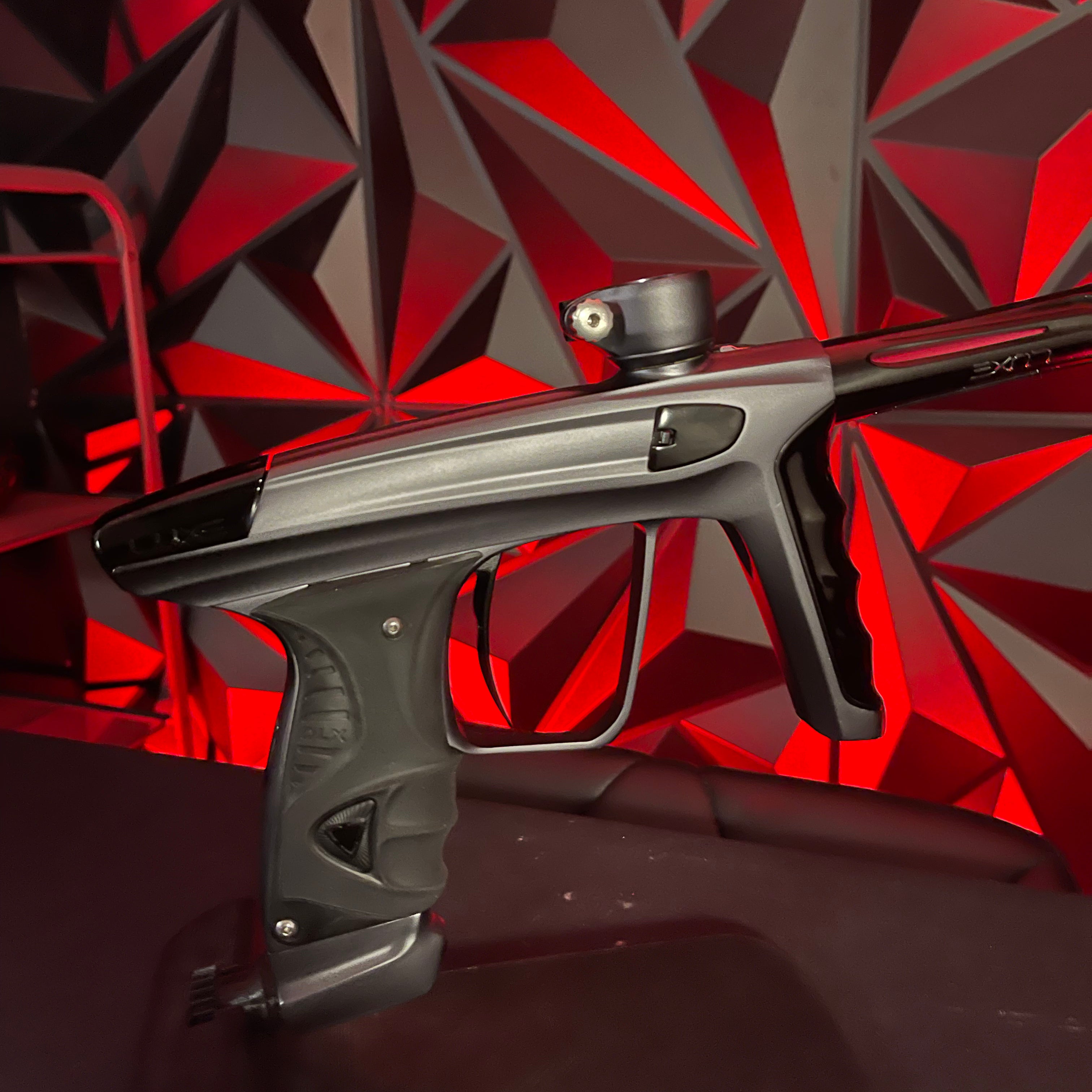 Used DLX Luxe X Paintball Gun - Dust Pewter/ Polished Black Accents