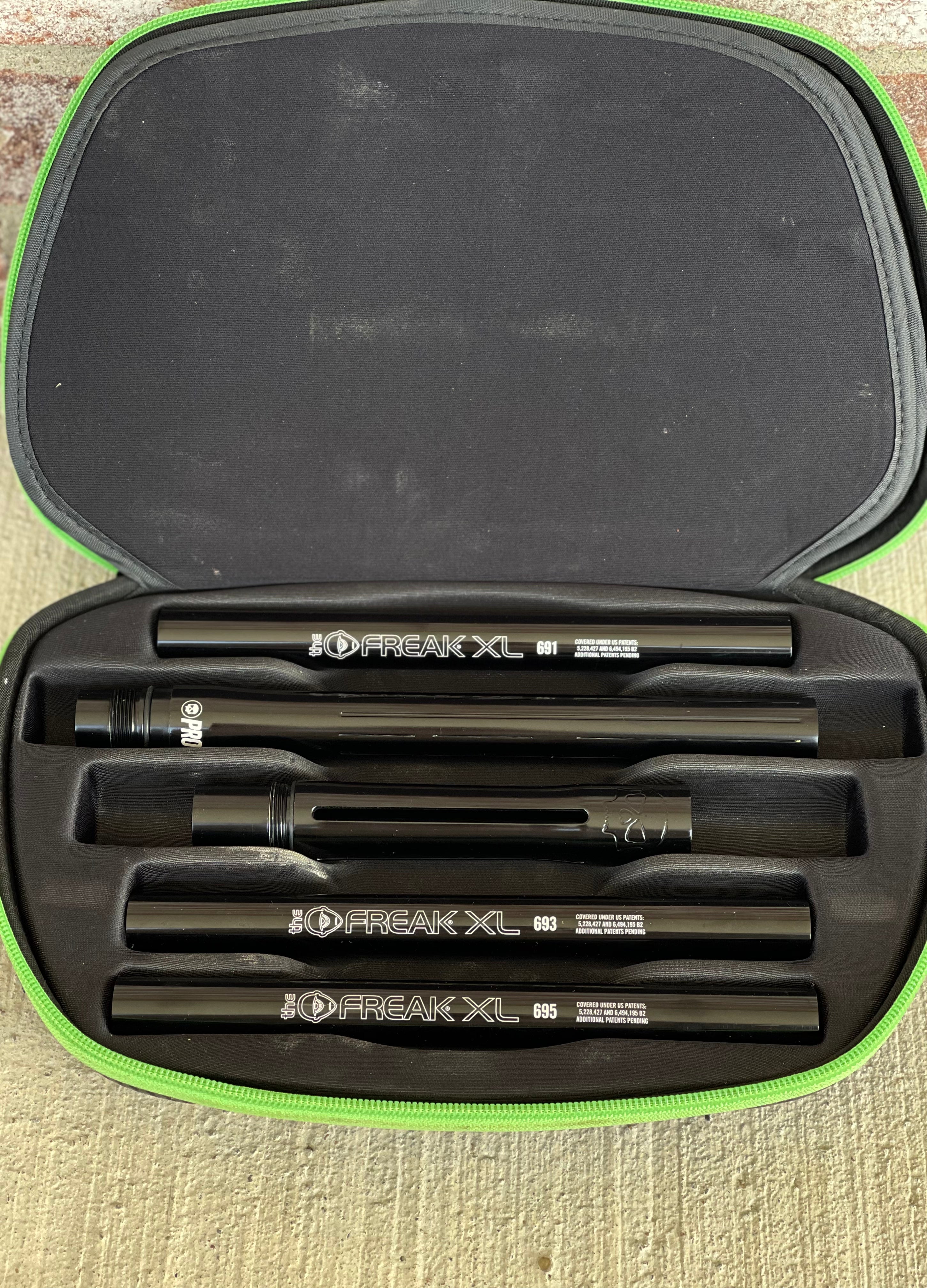 Used Freak XL Complete Boremaster Kit - ALL Black Inserts w/ Infamous Barrel Front and Infamous Barrel Back - Aluminum