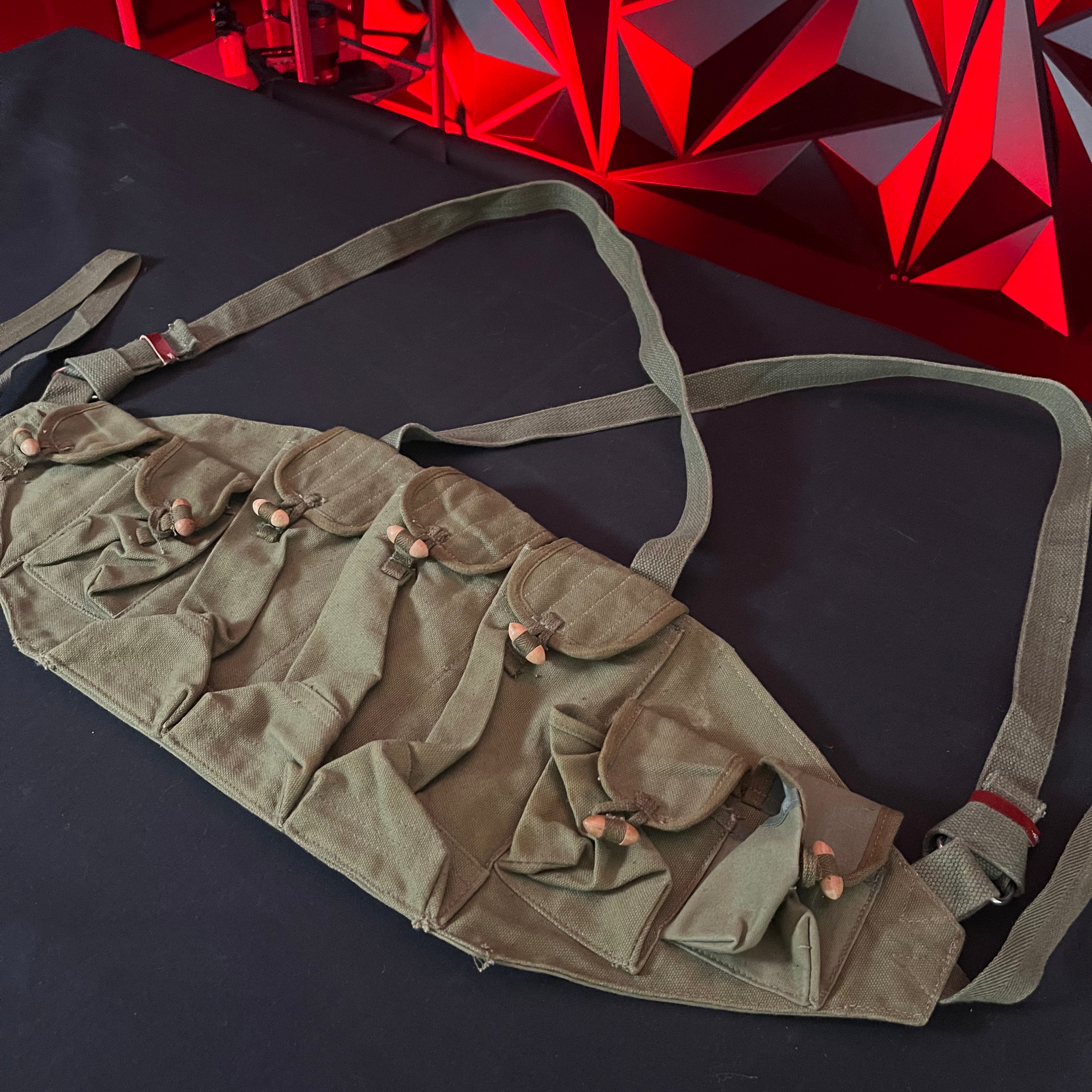 Used Paintball Mag Harness - Army Green