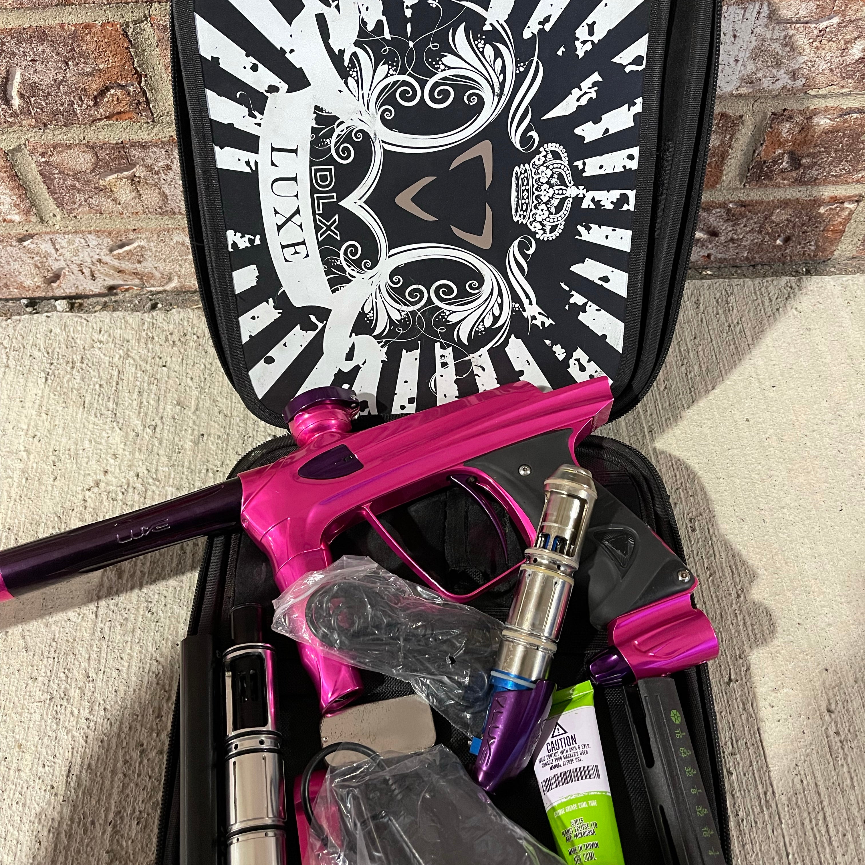 Used DLX Luxe 2.0 Oled Paintball Gun - Pink / Purple