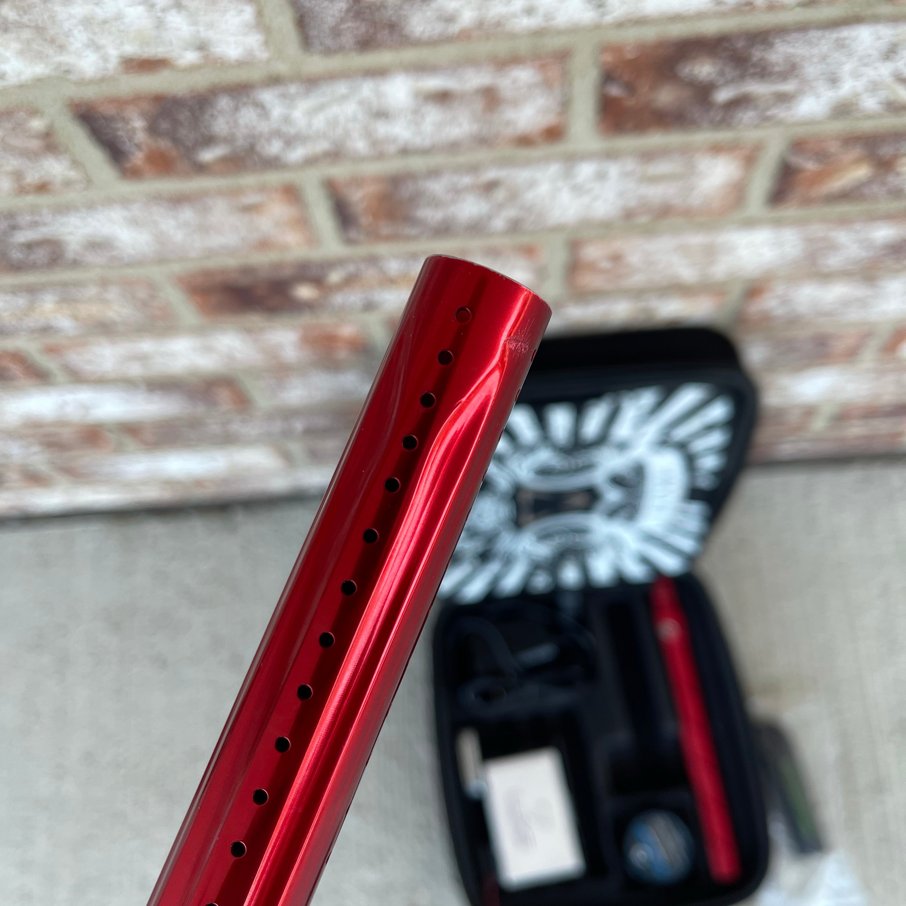 Used DLX Luxe 2.0 Oled Paintball Gun - Gloss Red / Dust Grey