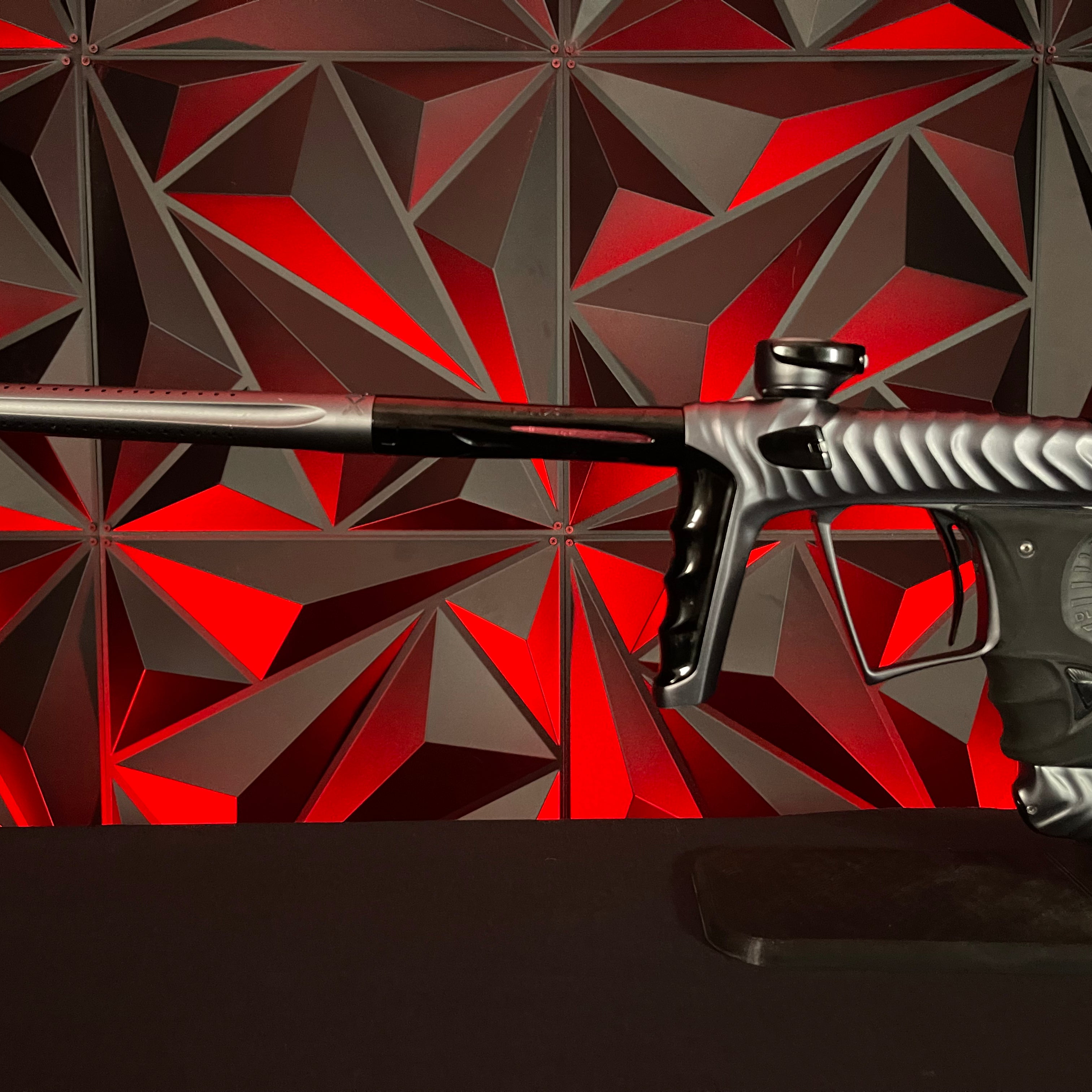Used DLX Luxe X/HK Army Ripper Paintball Gun - Dust Pewter/ Polished Black
