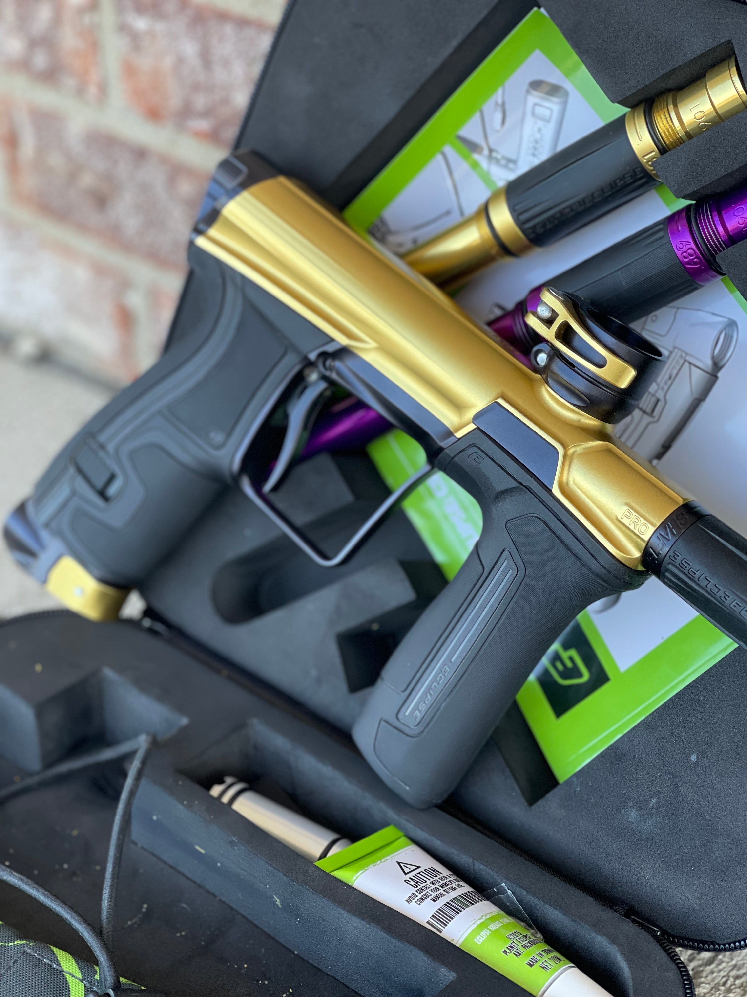 Used Planet Eclipse CS2 Pro Paintball Gun - Gold/Black