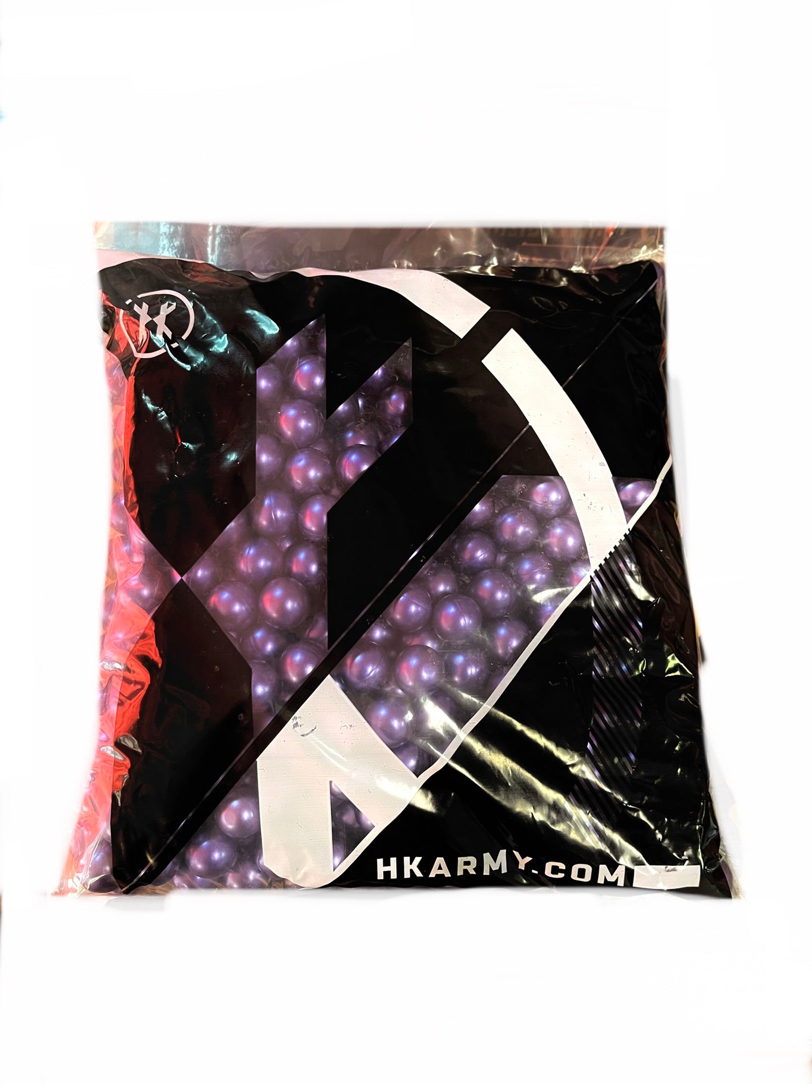 HK Army Exclusive Paintballs - Level 5 - Metallic Purple Shell / Yellow Fill