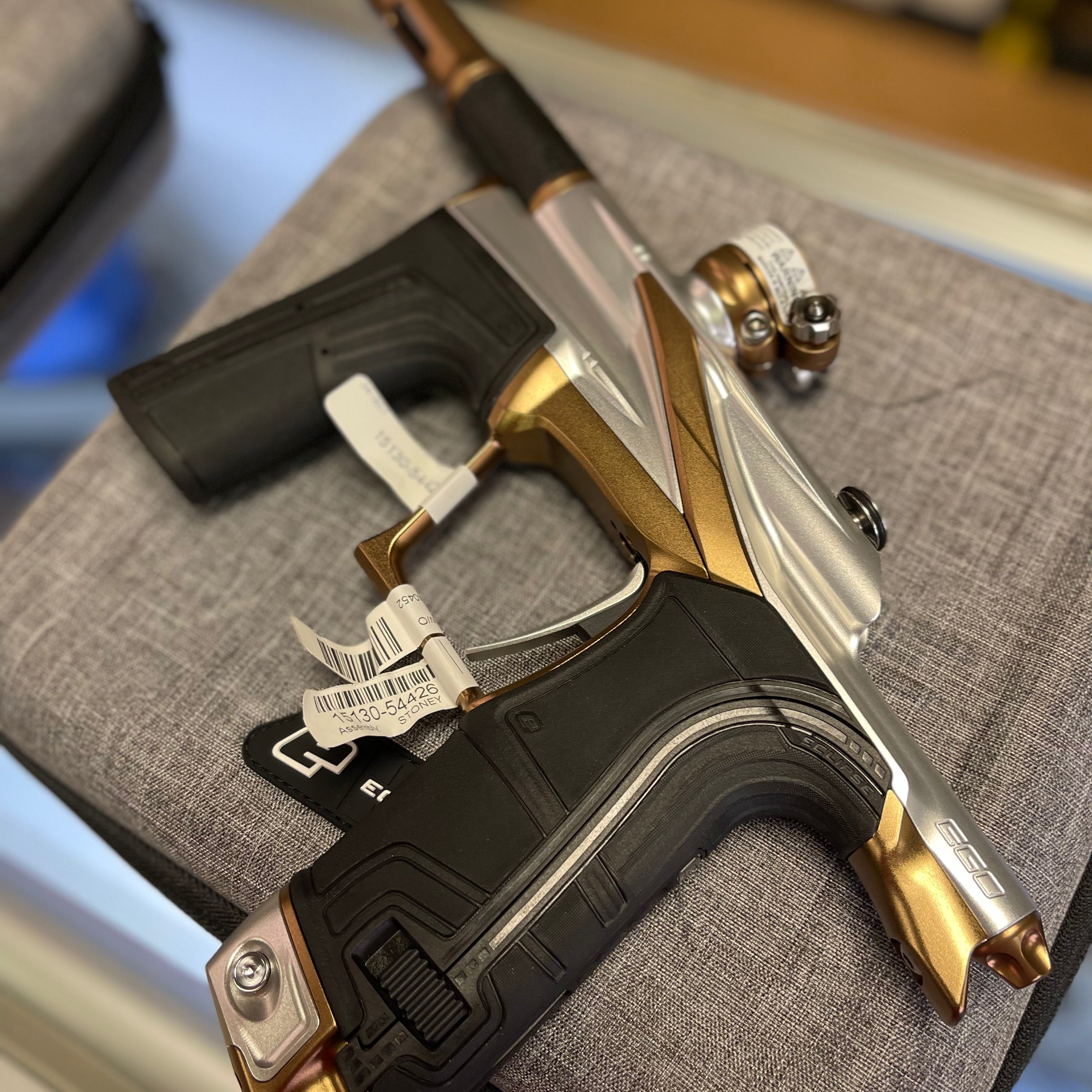 Planet Eclipse Ego LV2 Paintball Gun - Silver w/ Bronze Accents *Pre-Order*