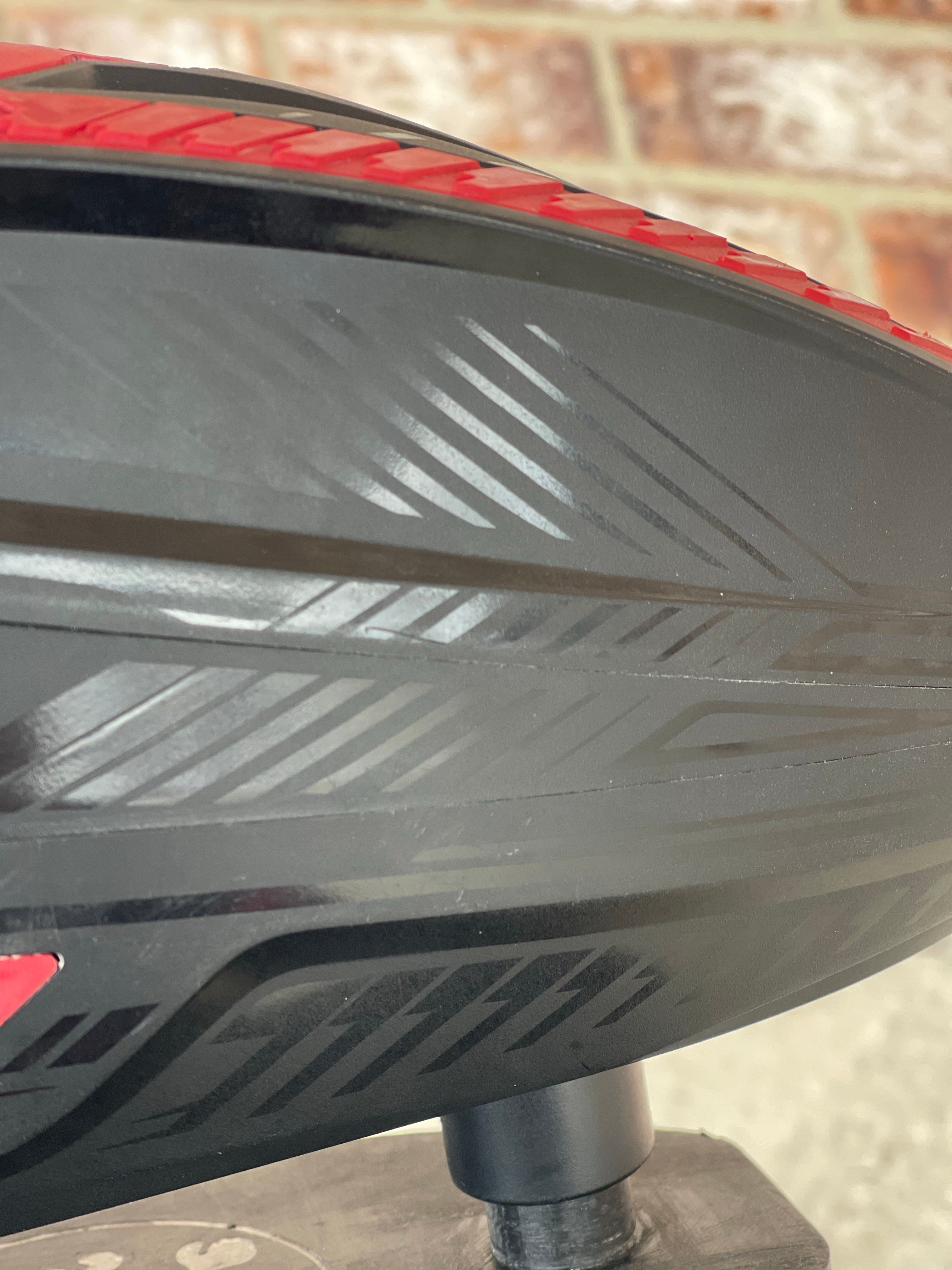 Used HK Army TFX3 Paintball Loader - Black/Red with Rain Lid & Speedfeed