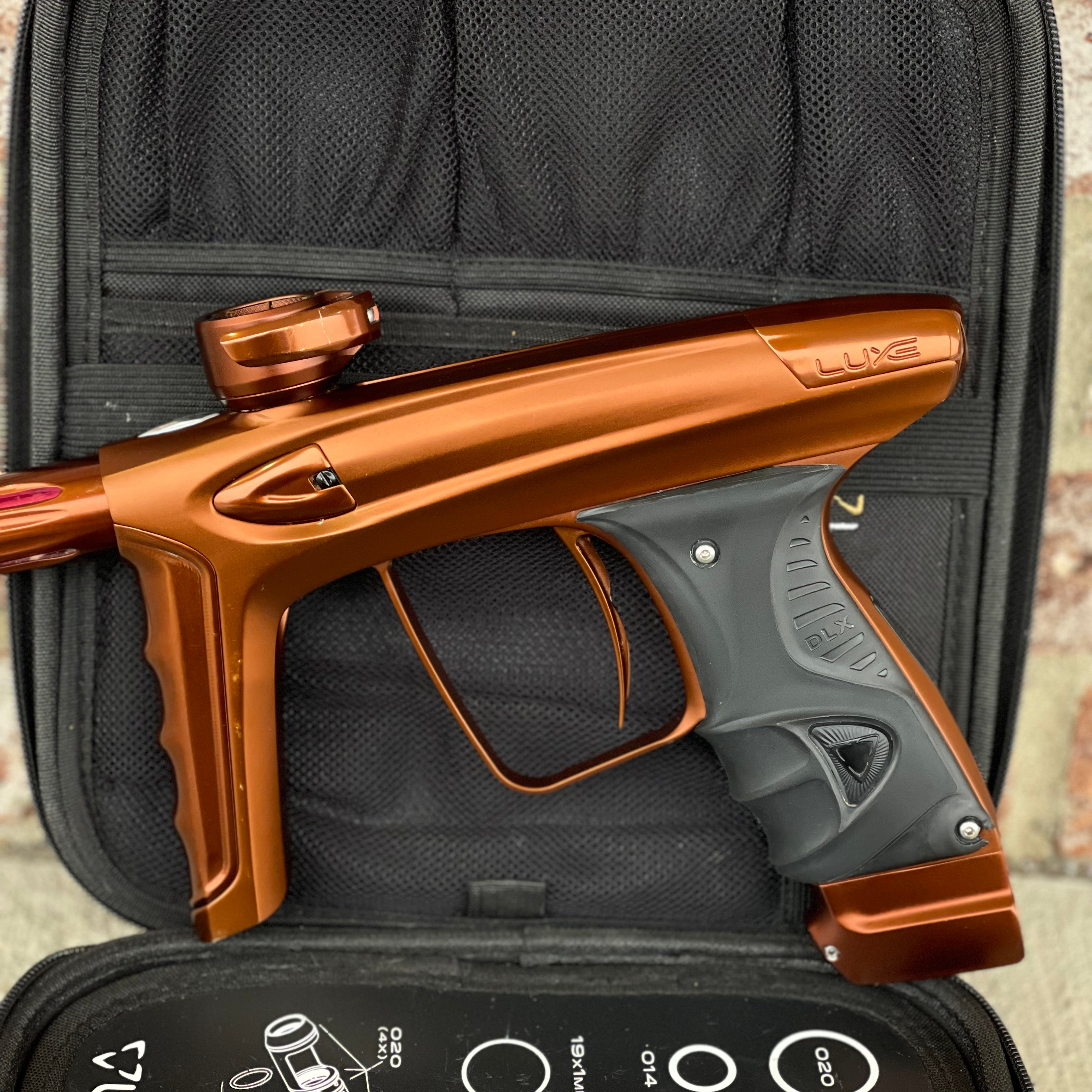 Used DLX Luxe Ice Paintball Gun - Dust Brown/Polished Brown