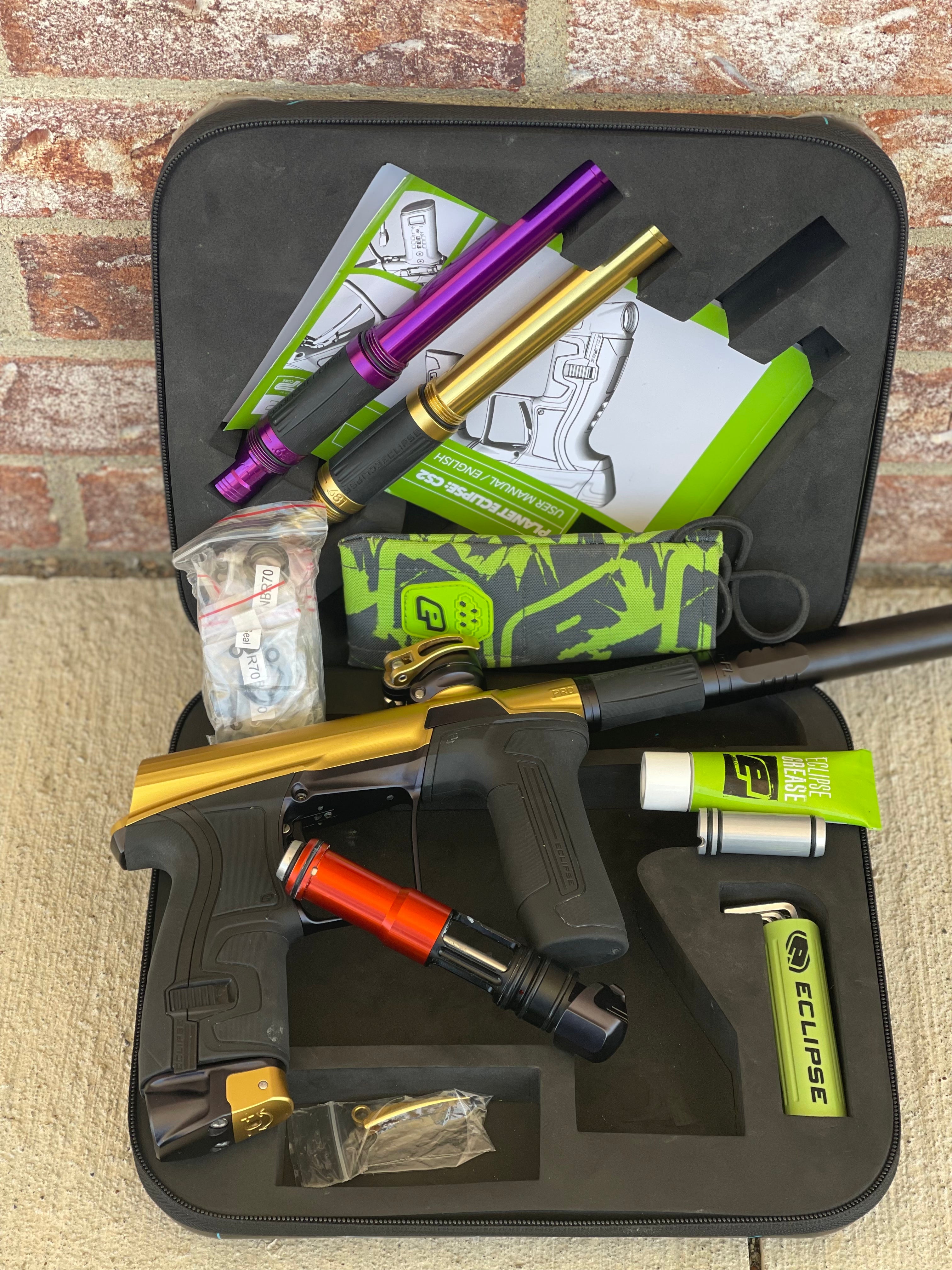 Used Planet Eclipse CS2 Pro Paintball Gun - Gold/Black