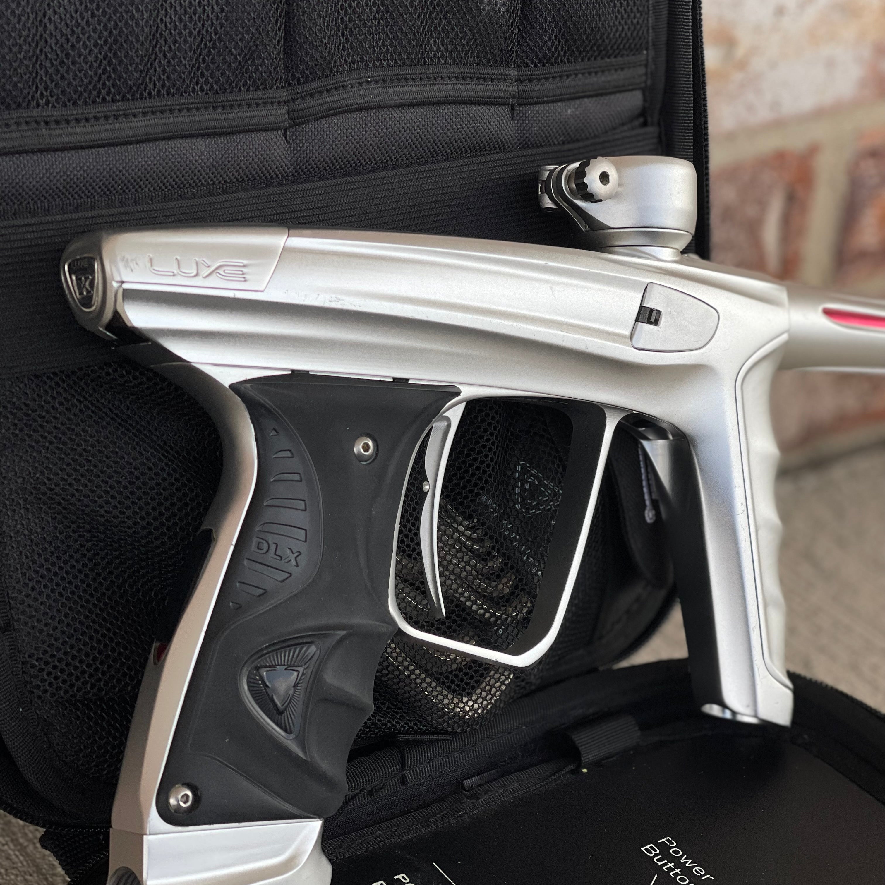 Used DLX Luxe X Paintball Gun - White (Silver)