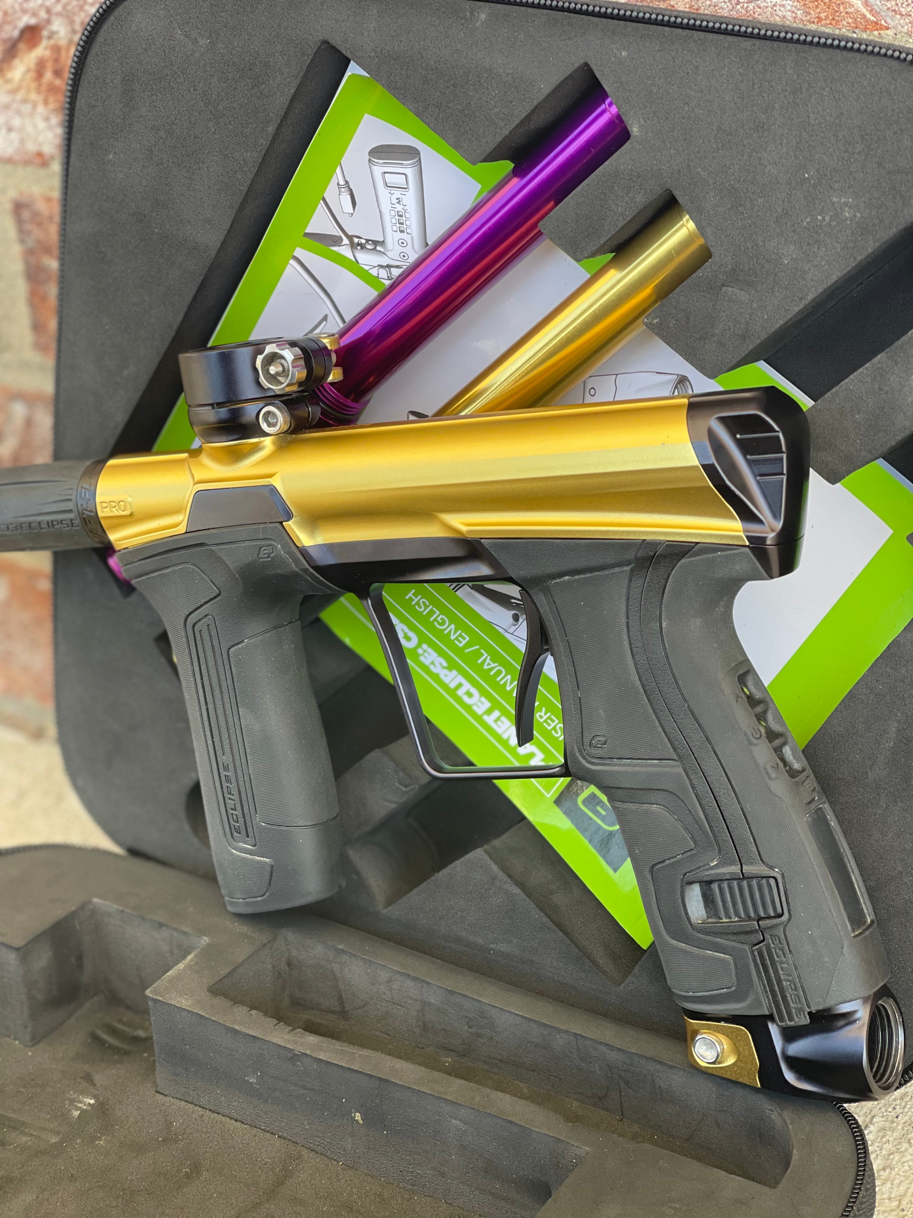 Used Planet Eclipse CS2 Pro Paintball Gun - Gold/Black