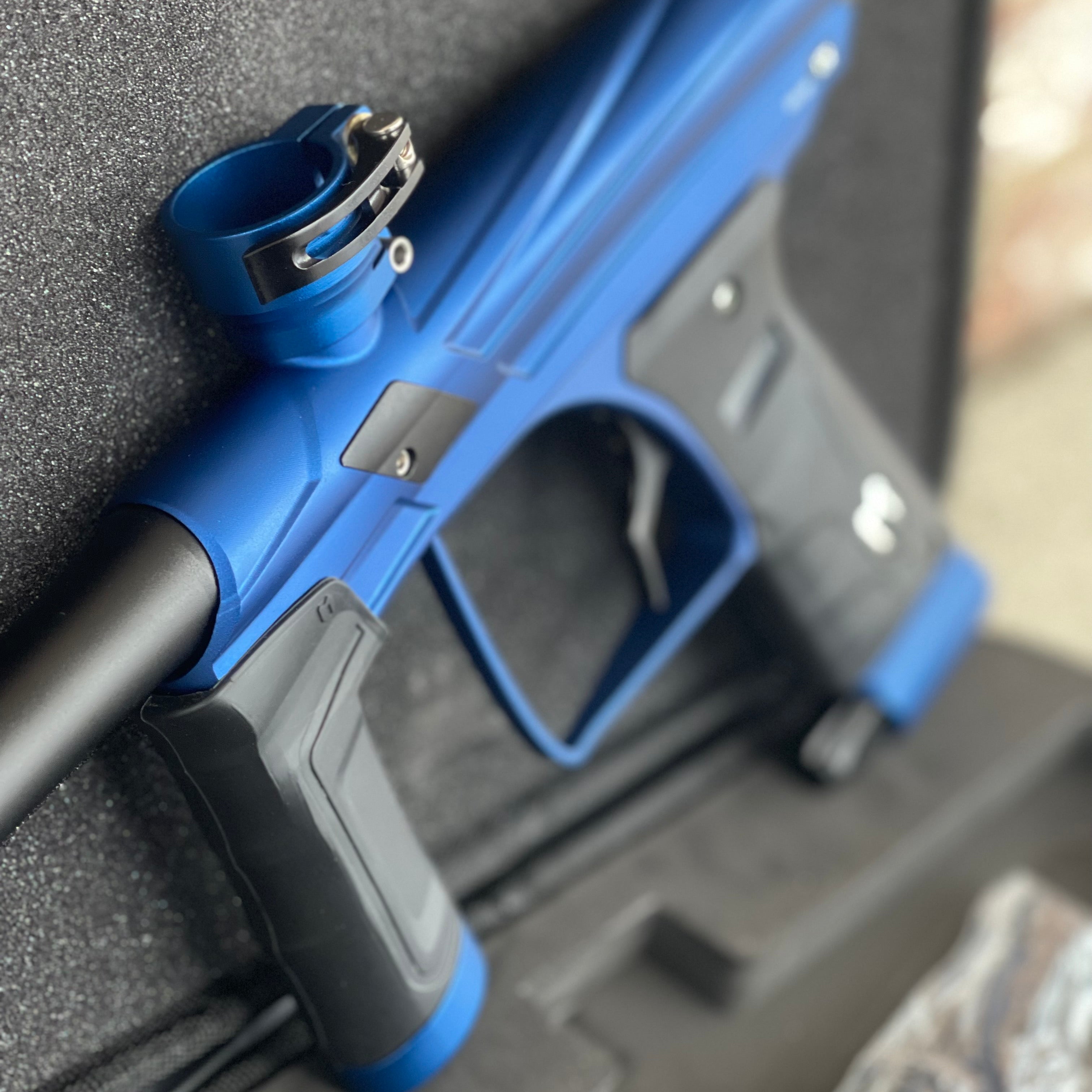 Used Macdev XDR Paintball Gun - Dust Blue with Mech Frame