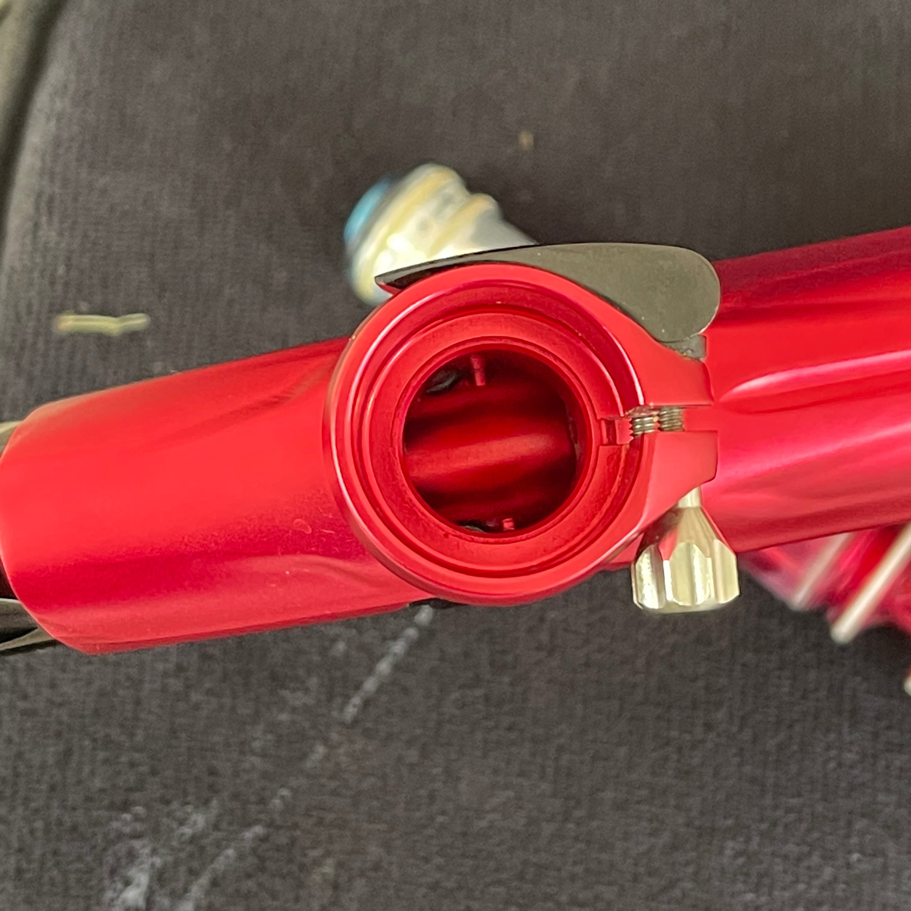 Used Shocker XLS Paintball Gun - Red/Black w/Black Freak XL Barrel Back & Core Barrel Front