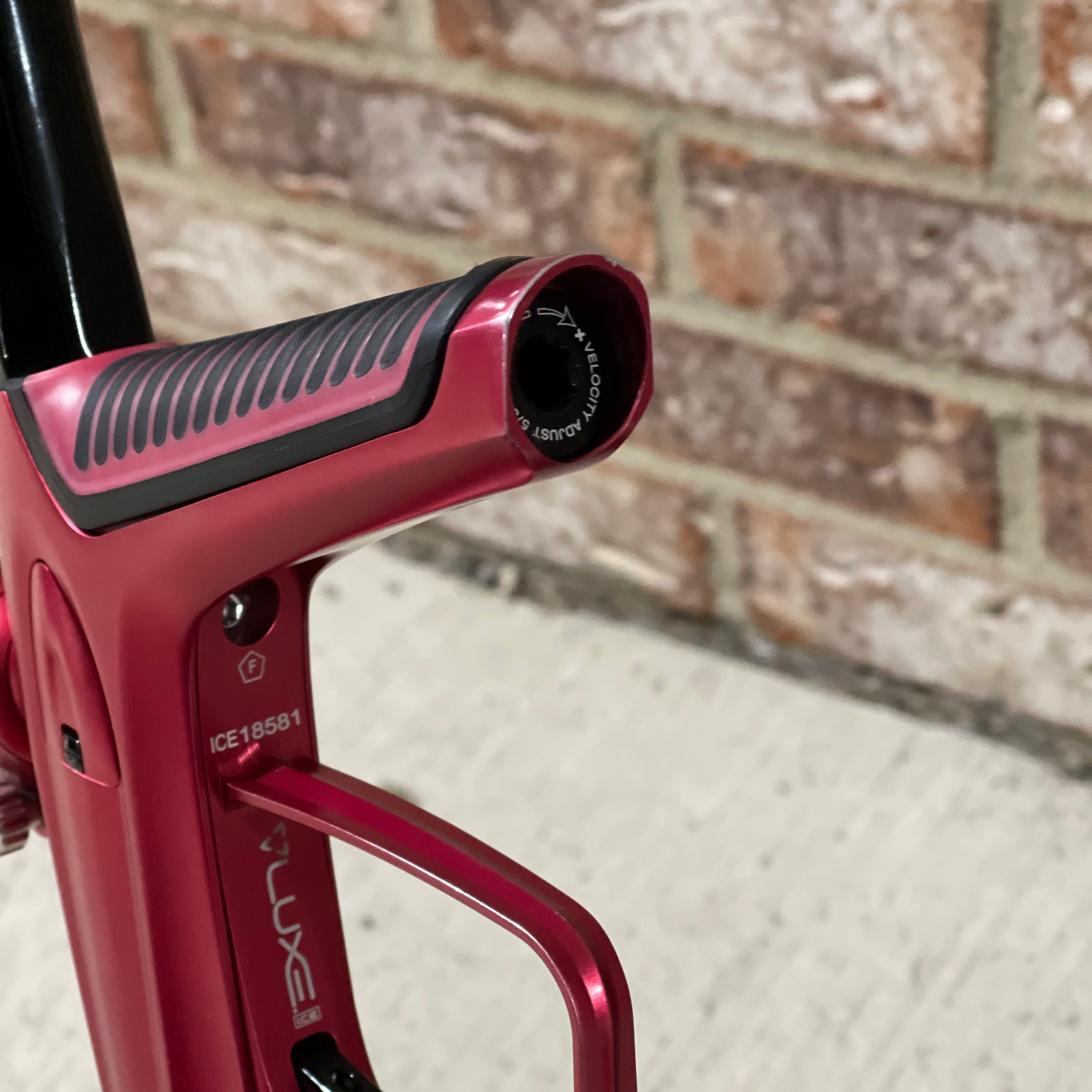 Used DLX Luxe Ice Paintball Gun - Dust Red / Dust Red w/ Inception Barrel, Encore Bolt/Stock Bolt, Scythe Trigger and Stock Trigger, Large Spare Part Kits