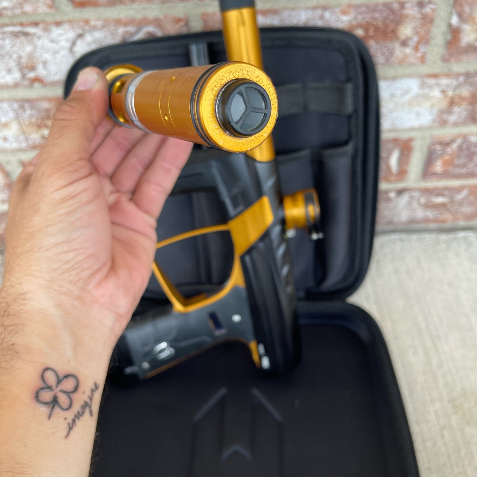 Used MacDev Prime XTS Paintball Gun - Dust Black/Gold