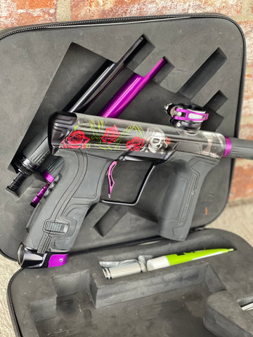 Used Planet Eclipse CS2 Paintball Gun - Dia De Los Muetros w/Infamous Deuce Trigger and Infamous Wave Spring