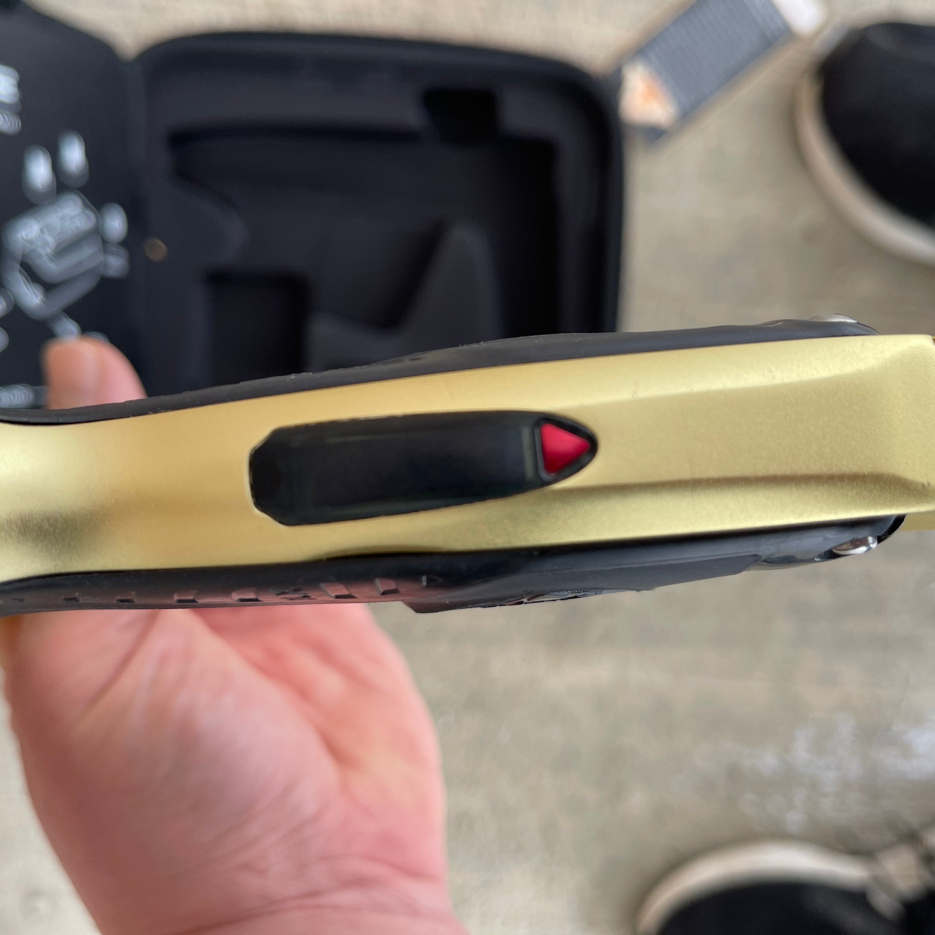 Used DLX Luxe X Paintball Gun - Dust Gold / Polished Gold