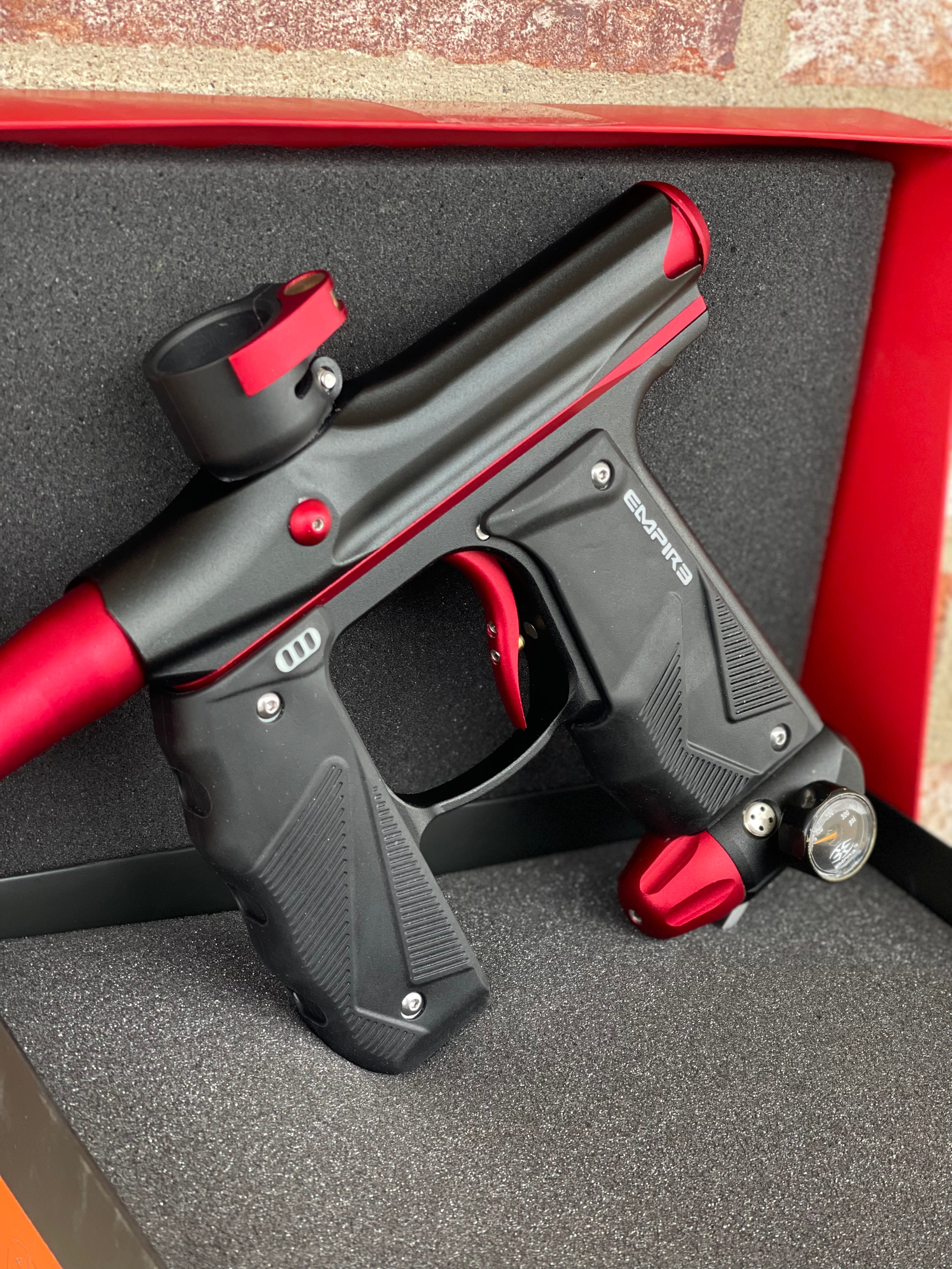 Used Empire Mini GS Paintball Gun- Black / Red