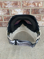 Used V-Force Grill Paintball Mask - Zebra LE w/ Quicksilver Lens