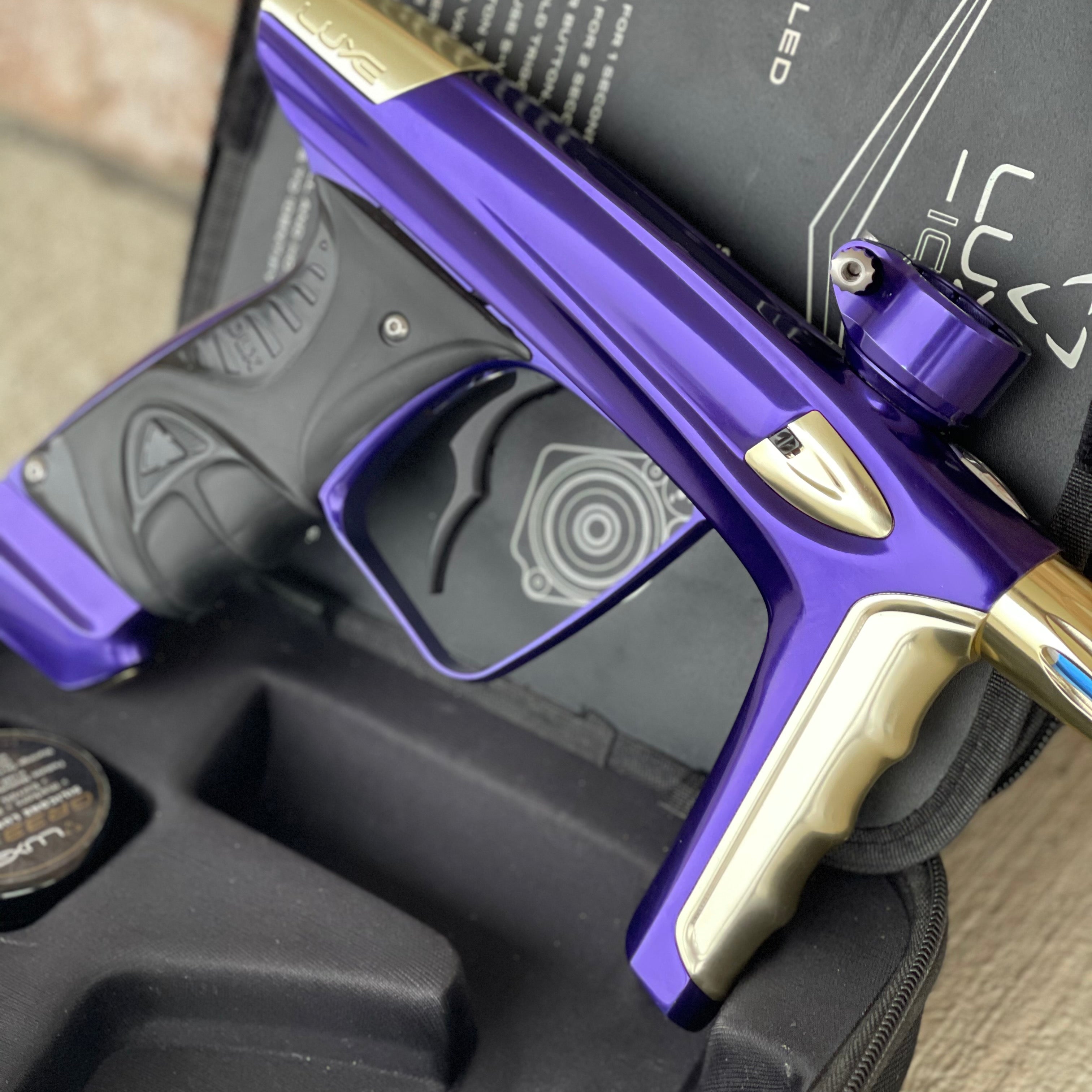 Used DLX Luxe Ice Paintball Gun - Gloss/Purple