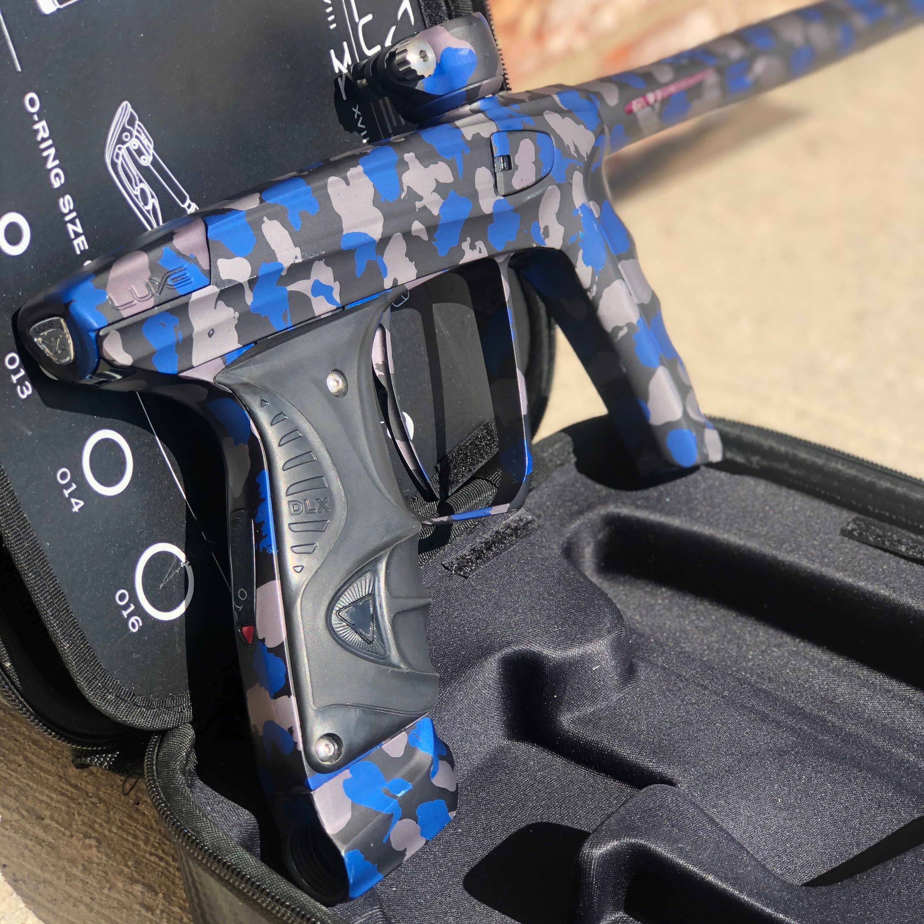 Used DLX Luxe X Paintball Gun - Midnight Camo