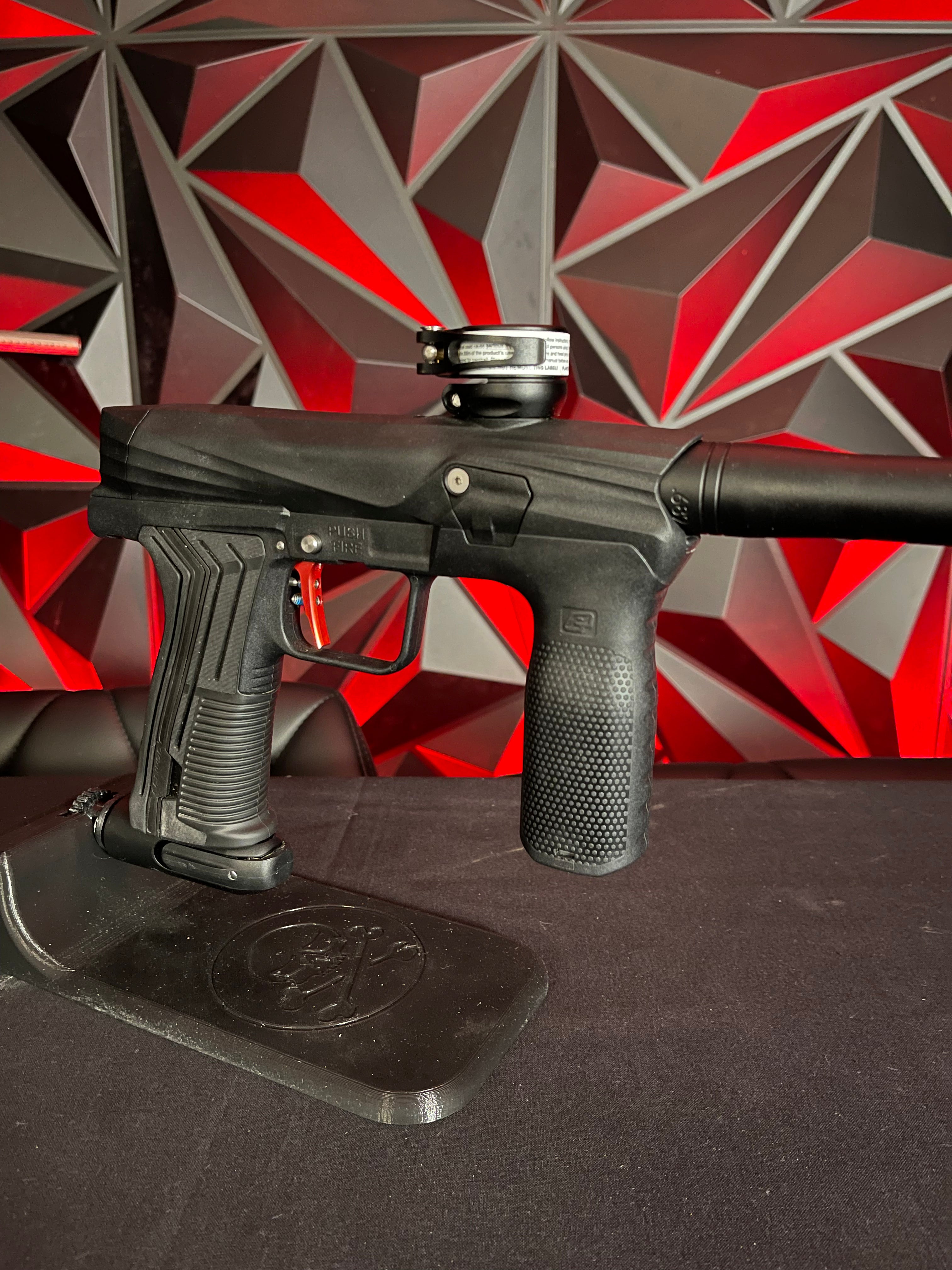 Used Planet Eclipse Etha 3M Paintball Marker - Black w/ Red Fang Trigger