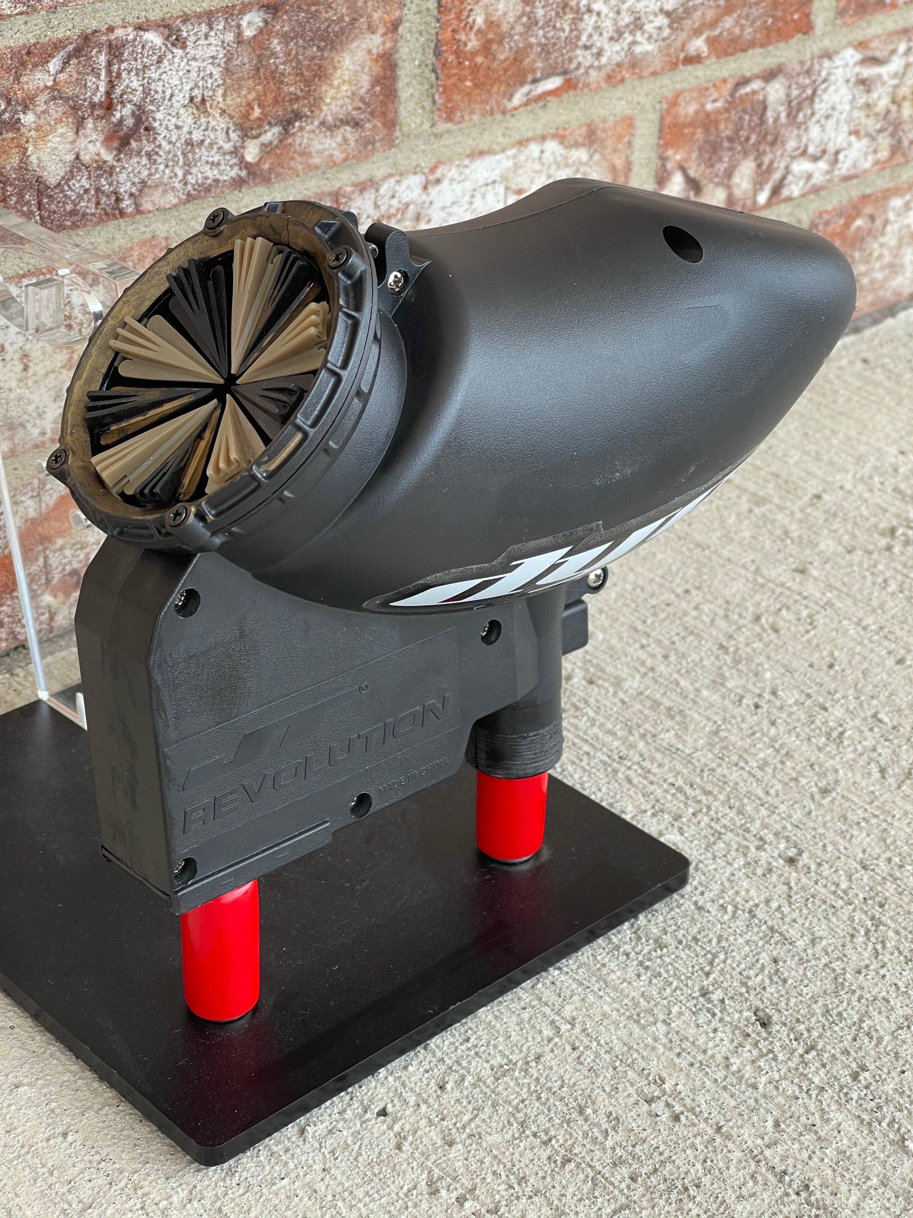 Used JT Revolution Paintball Loader - Black w/ SpeedFeed
