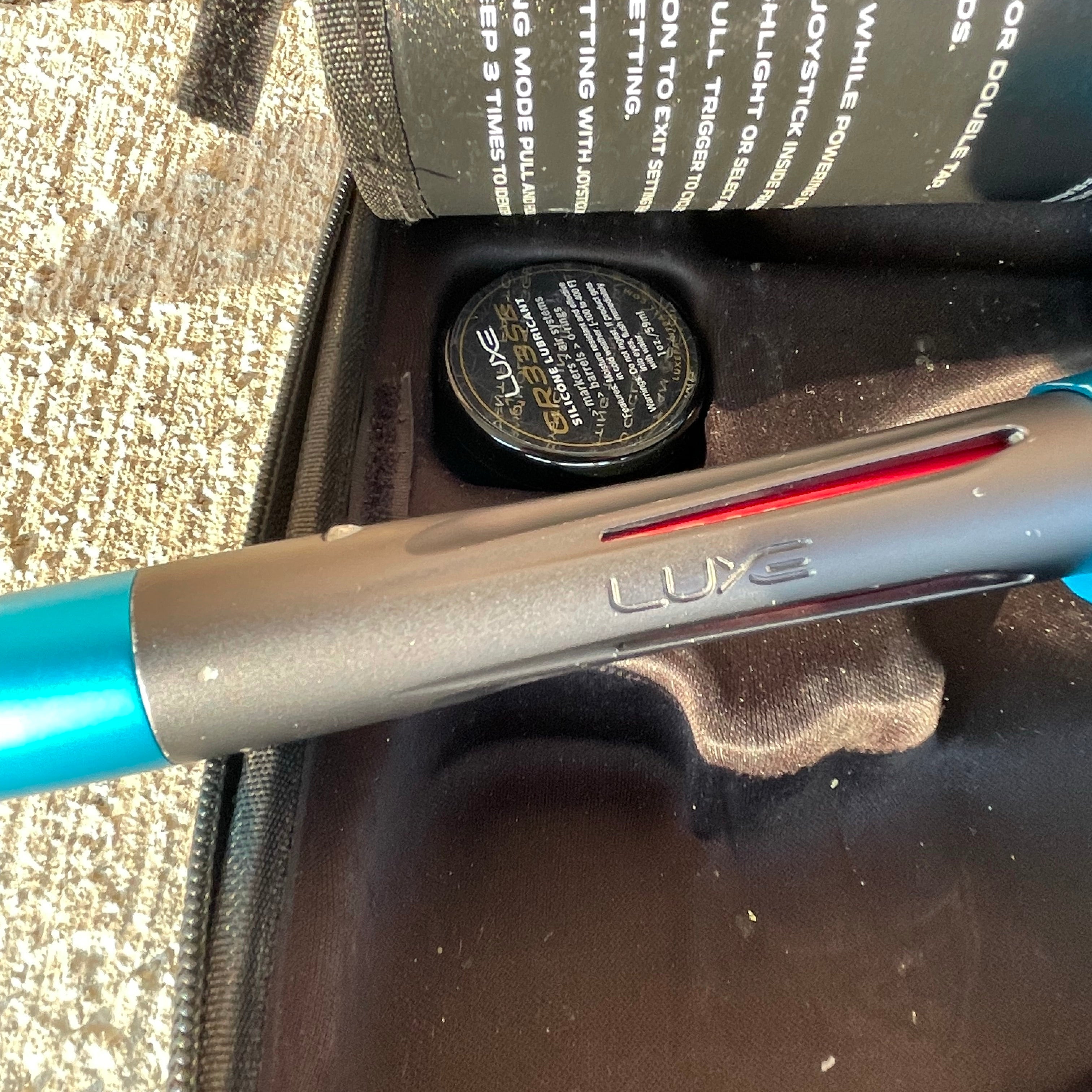 Used DLX Luxe Ice Paintball Gun - Dust Blue/Dust Pewter