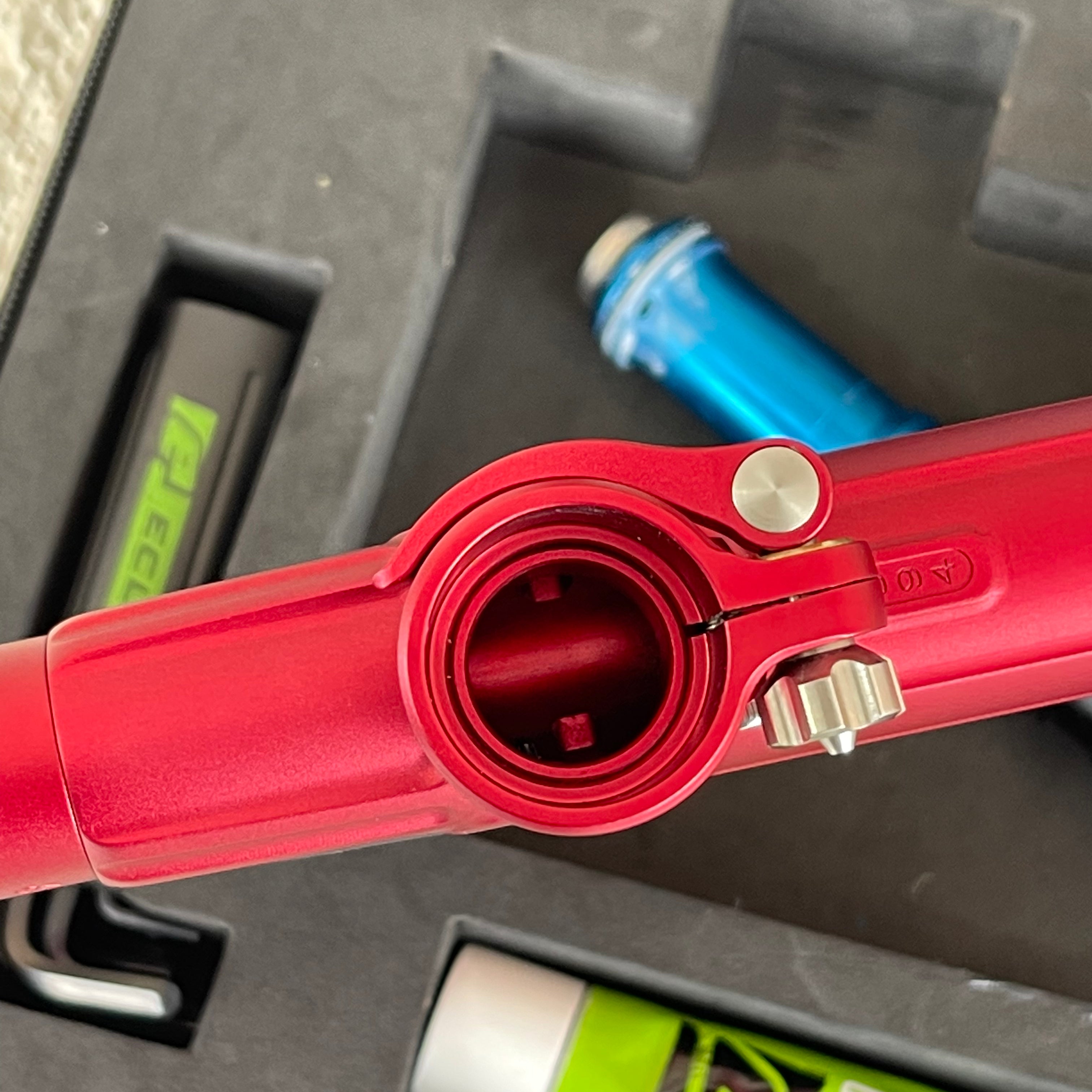 Used Planet Eclipse 170R Paintball Gun - Dust Red w/Red Grip Kit, Deuce Trigger, and ST3 Bolt