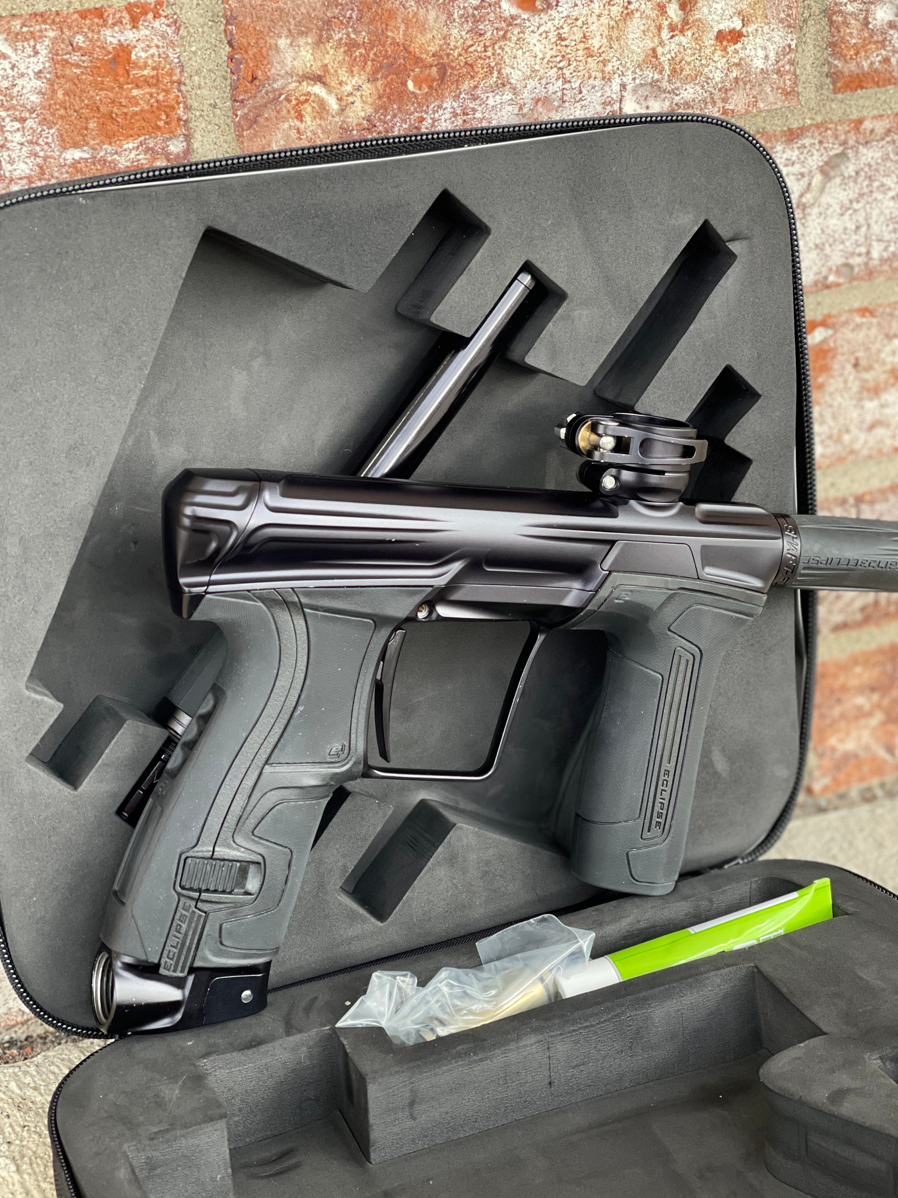 Used Planet Eclipse CS2 Paintball Gun - Midnight w/ Aluminum FL Tip