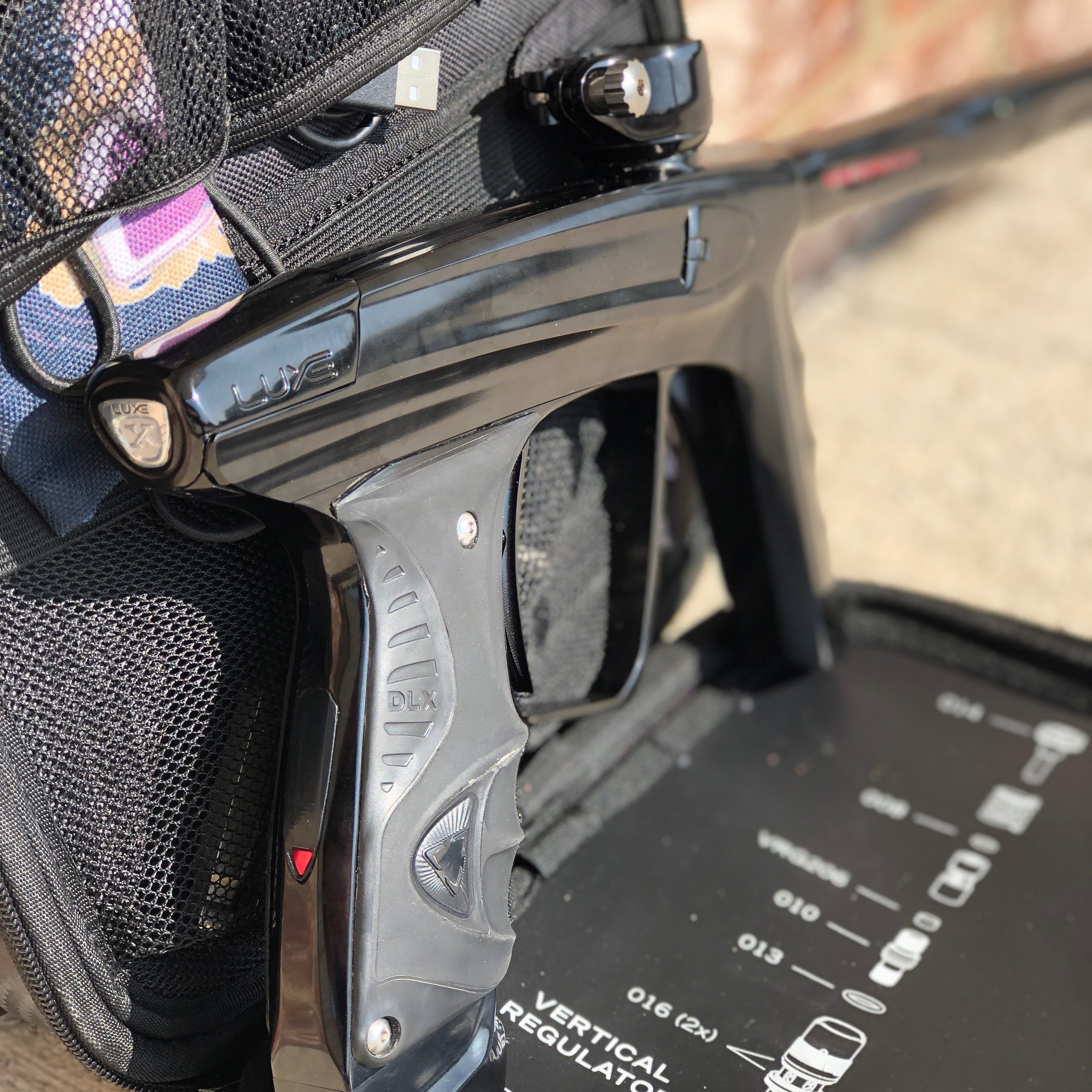 Used DLX Luxe X Paintball Gun - Polished Black