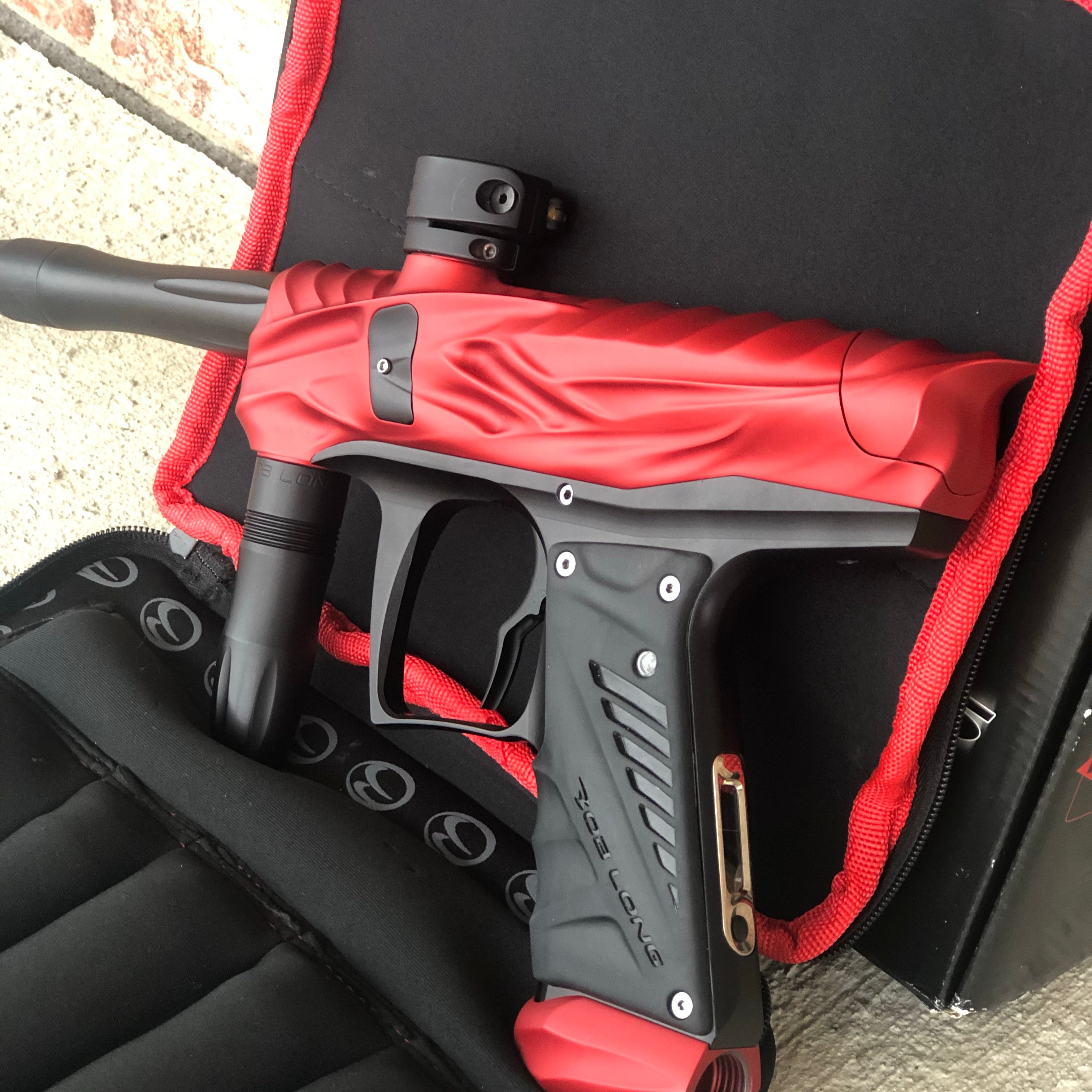 Used Bob Long Reptile Paintball Marker - Dust Red